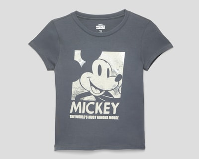 Foto 1 | Playera Manga Corta Disney Mickey Mouse para Mujer