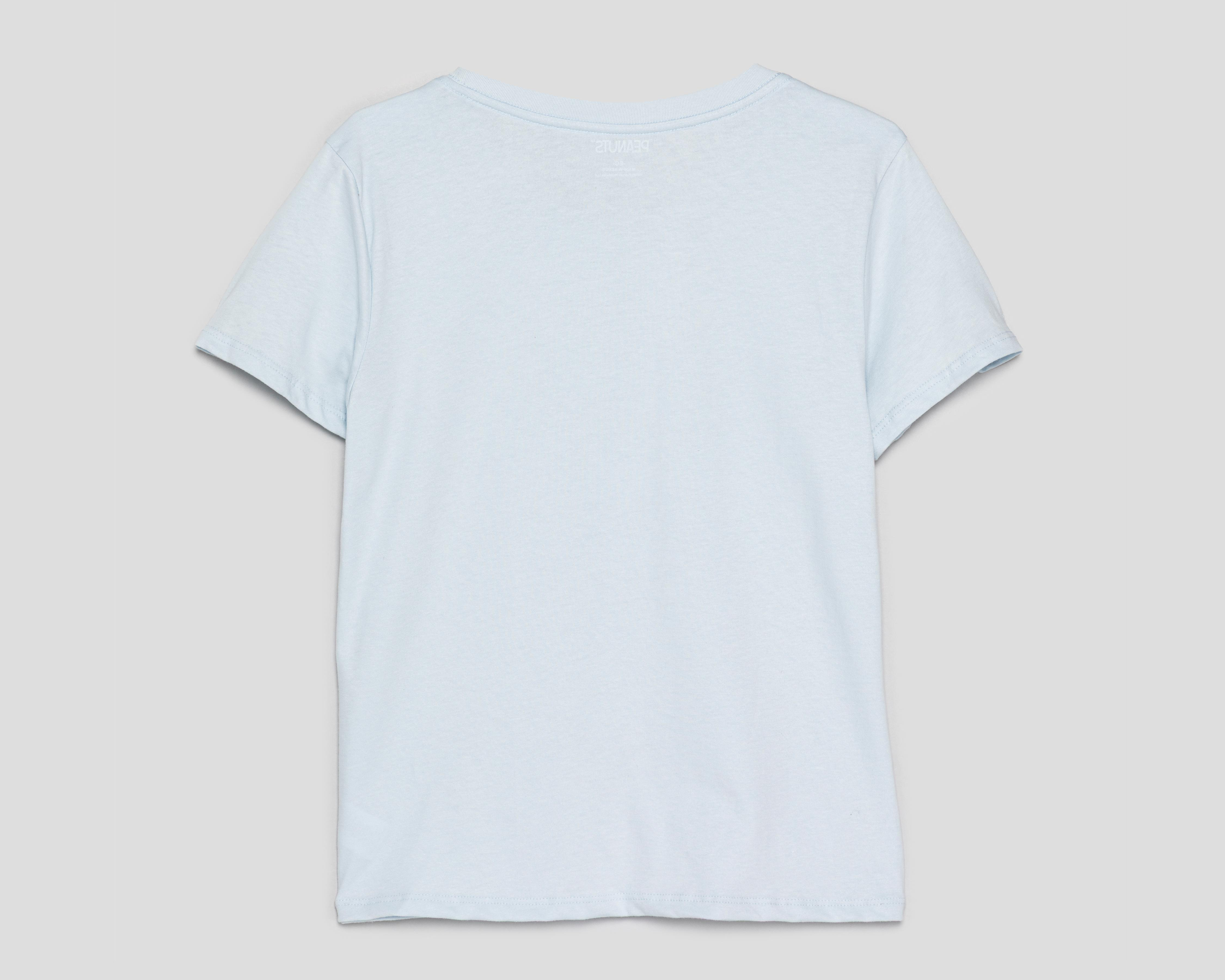 Foto 2 | Playera Cuello Redondo Azul Peanuts Juvenil