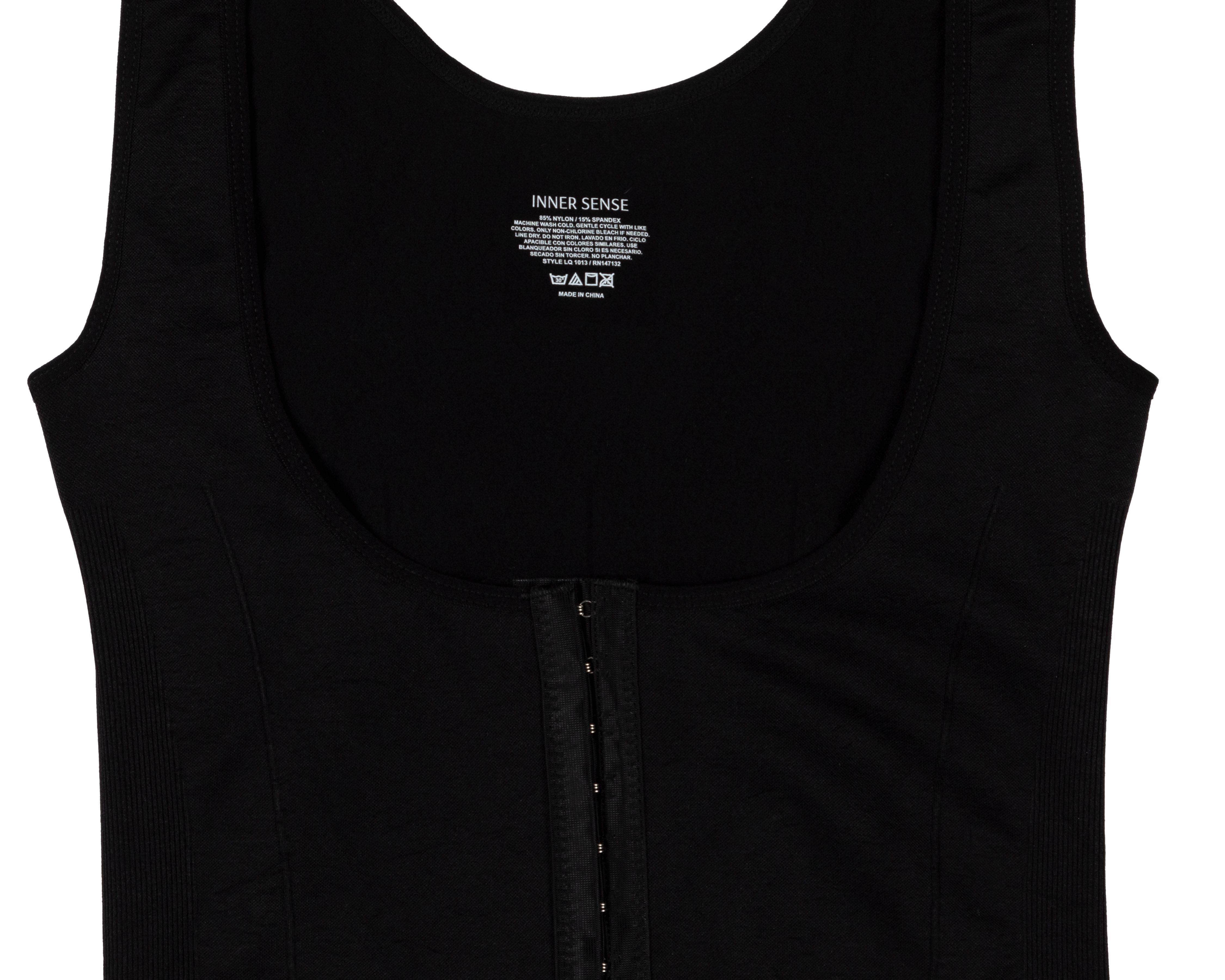 Foto 4 pulgar | Camiseta Control Inner Sense Negra para Mujer