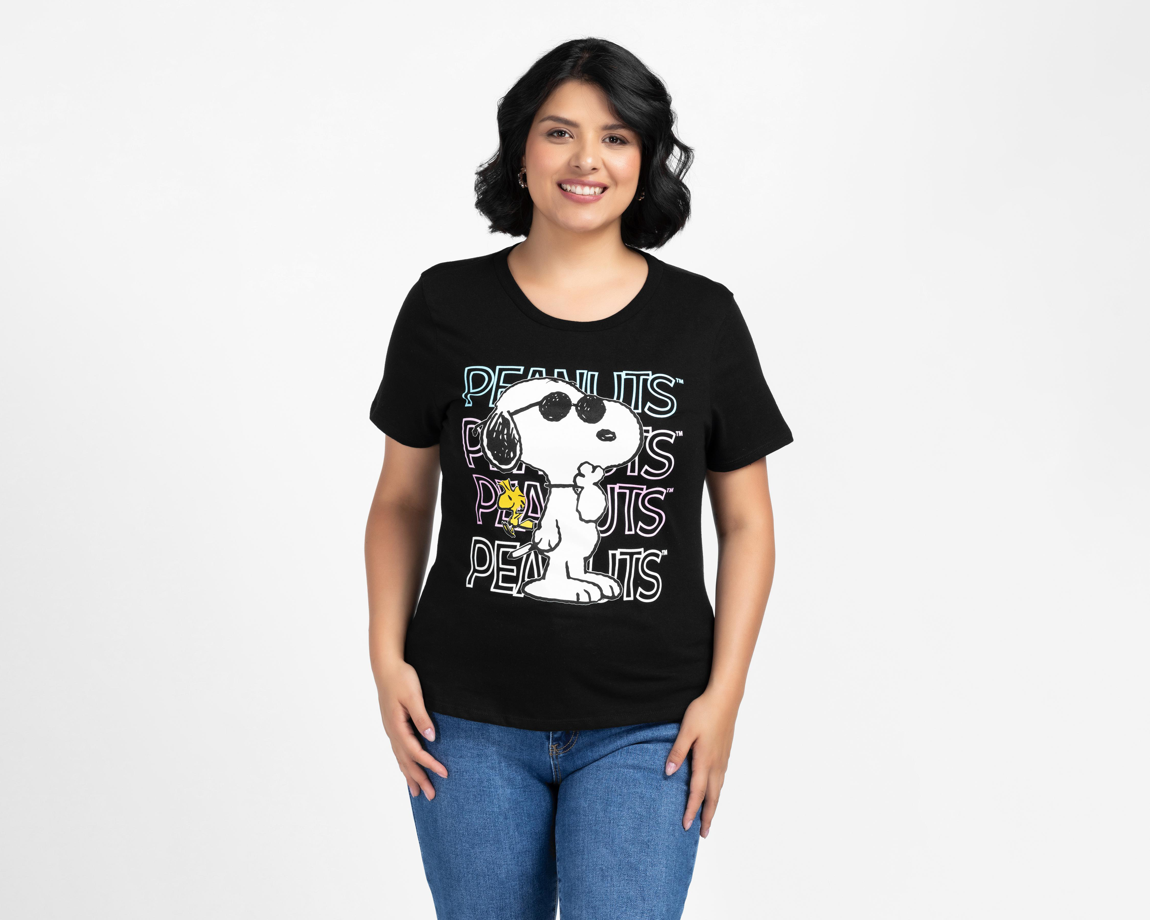 Playera Manga Corta Peanuts para Mujer $179
