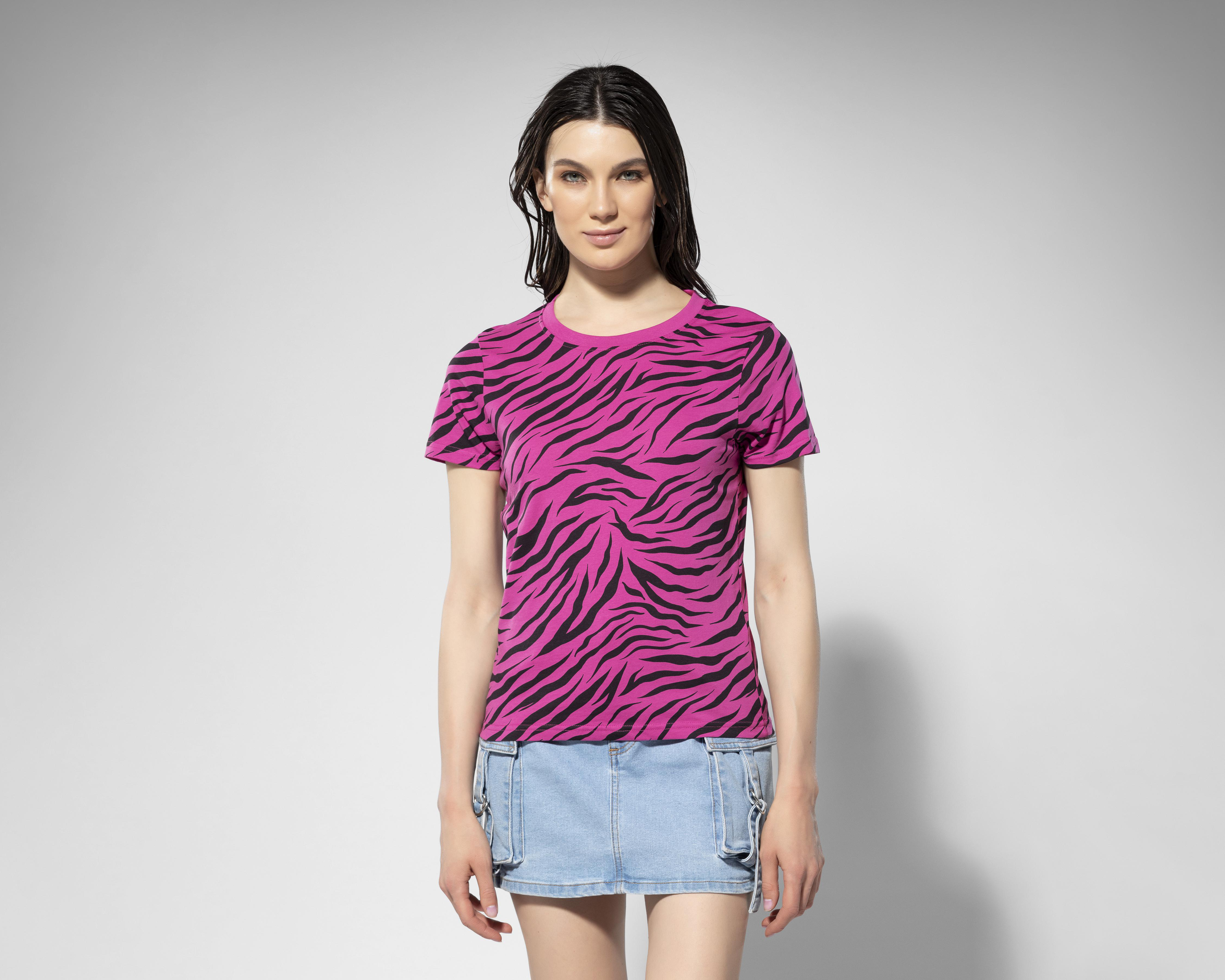 Foto 2 | Playera Thinner Manga Corta con Estampado