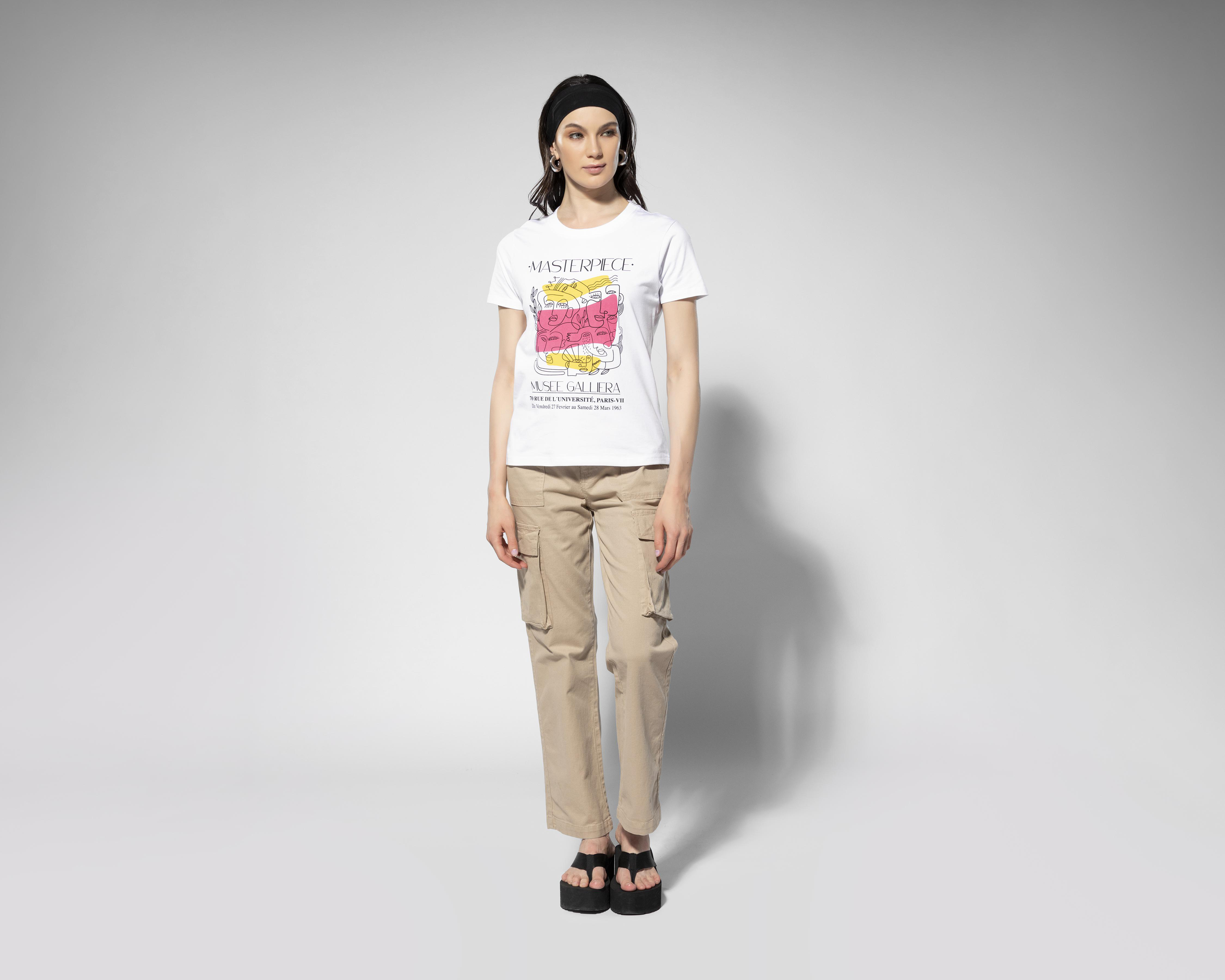 Playera Thinner Manga Corta con Estampado