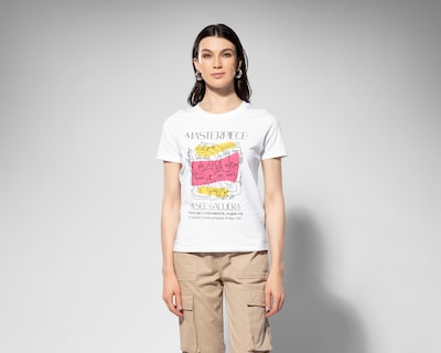 Foto 2 | Playera Thinner Manga Corta con Estampado