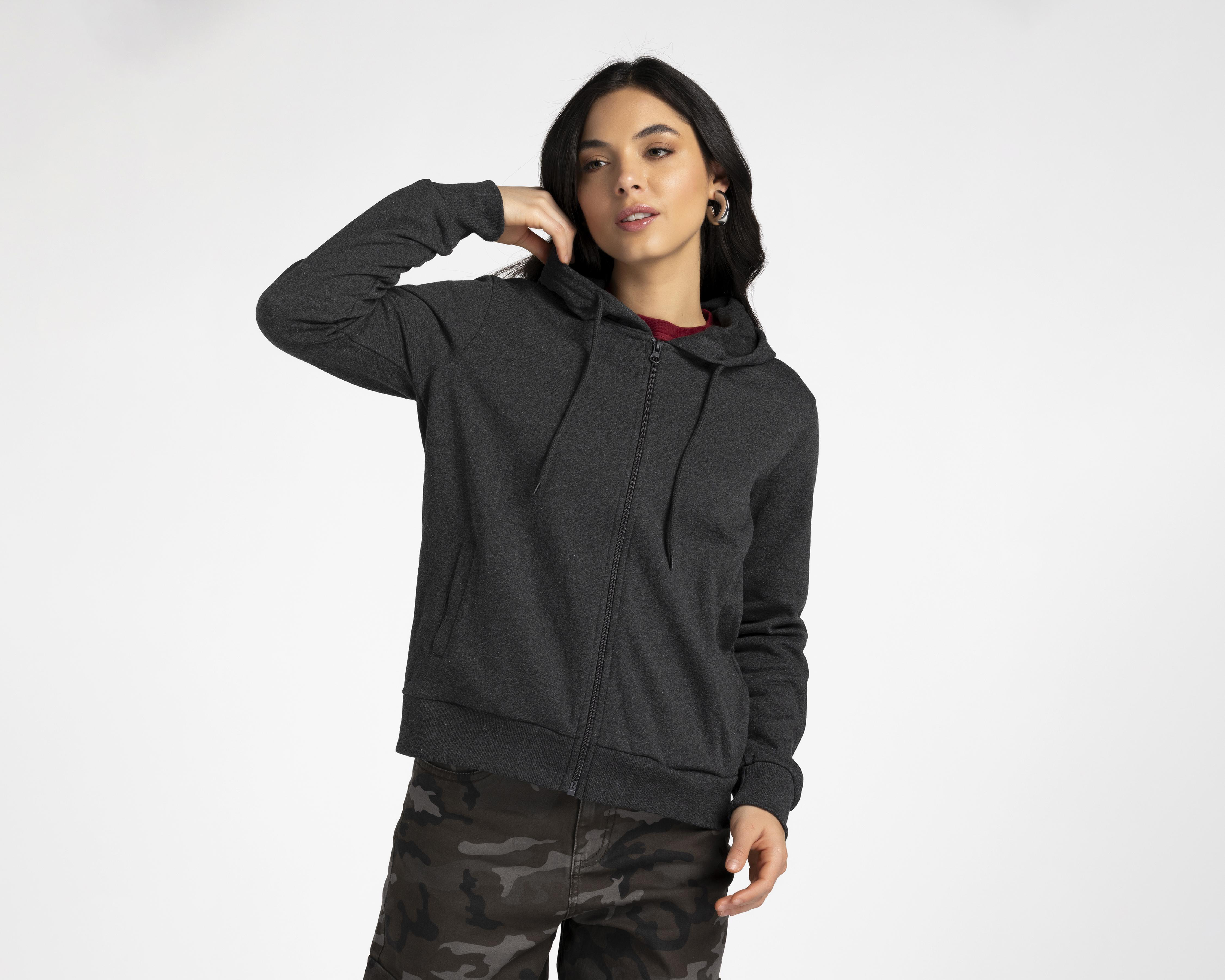 Sudadera de Algodón Gris Refill para Mujer $329