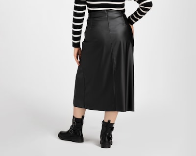 Foto 3 | Falda Midi Sahara Tipo Cuero