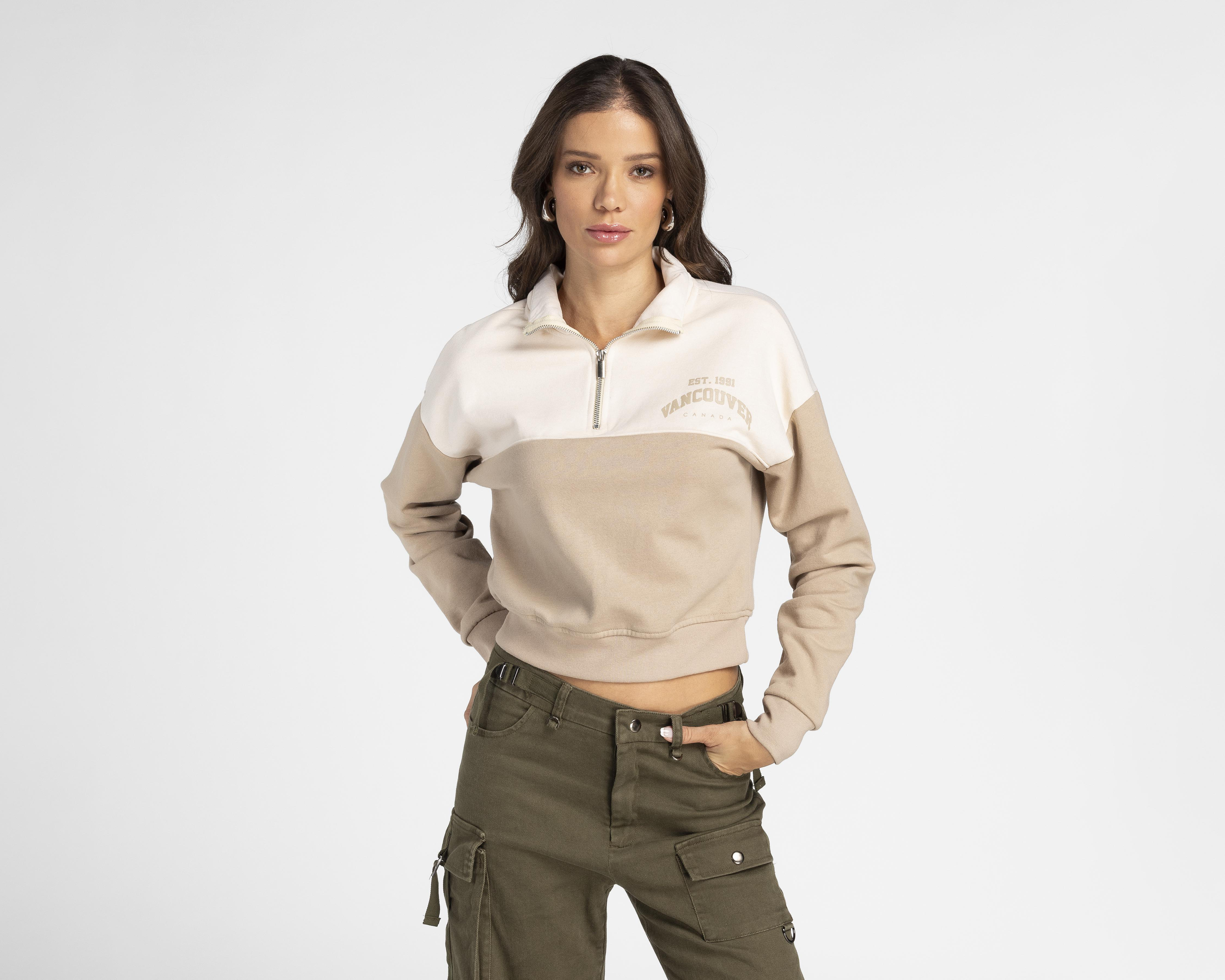 Sudadera Cuello Alto Refill para Mujer