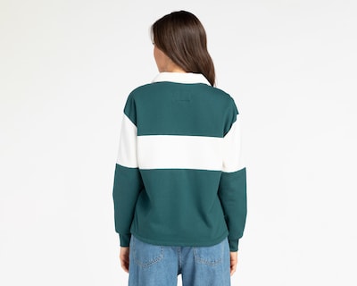 Foto 3 | Sudadera con Cuello Polo Refill para Mujer