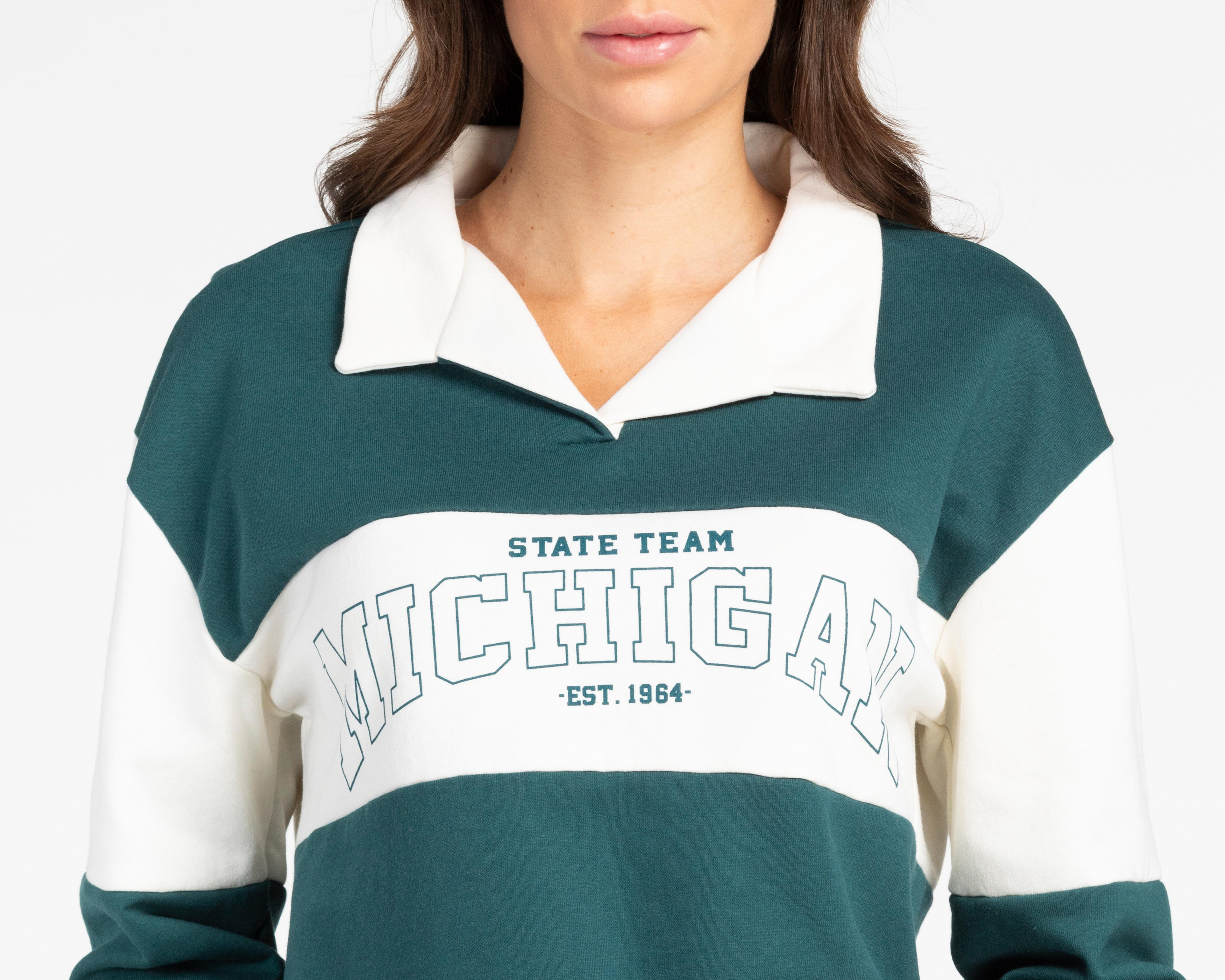 Foto 5 pulgar | Sudadera con Cuello Polo Refill para Mujer