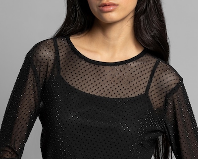 Foto 4 | Playera Strona con Pedrería para Mujer