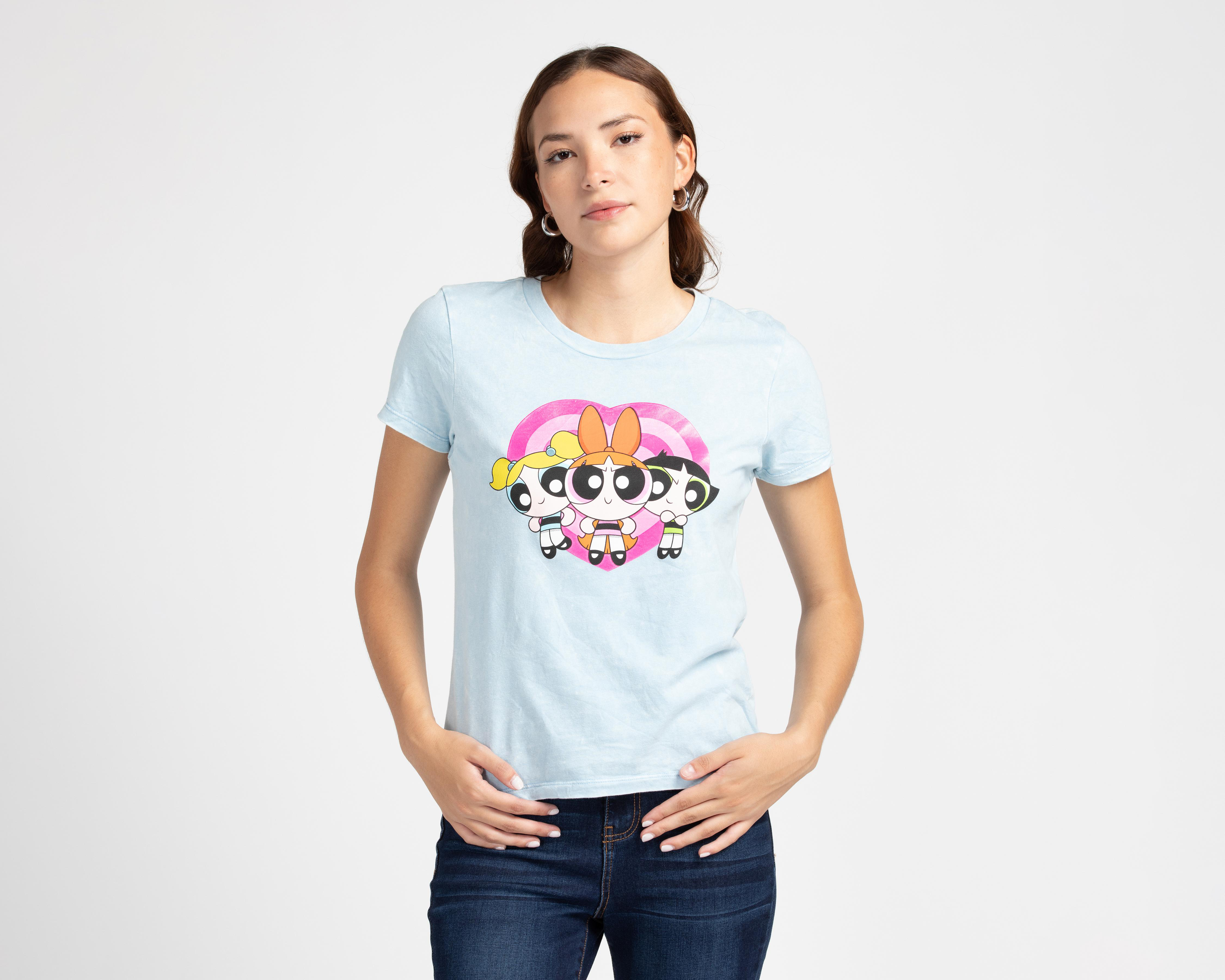 Playera Manga Corta Las Chicas Superpoderosas para Mujer