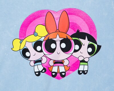 Foto 3 | Playera Manga Corta Las Chicas Superpoderosas para Mujer