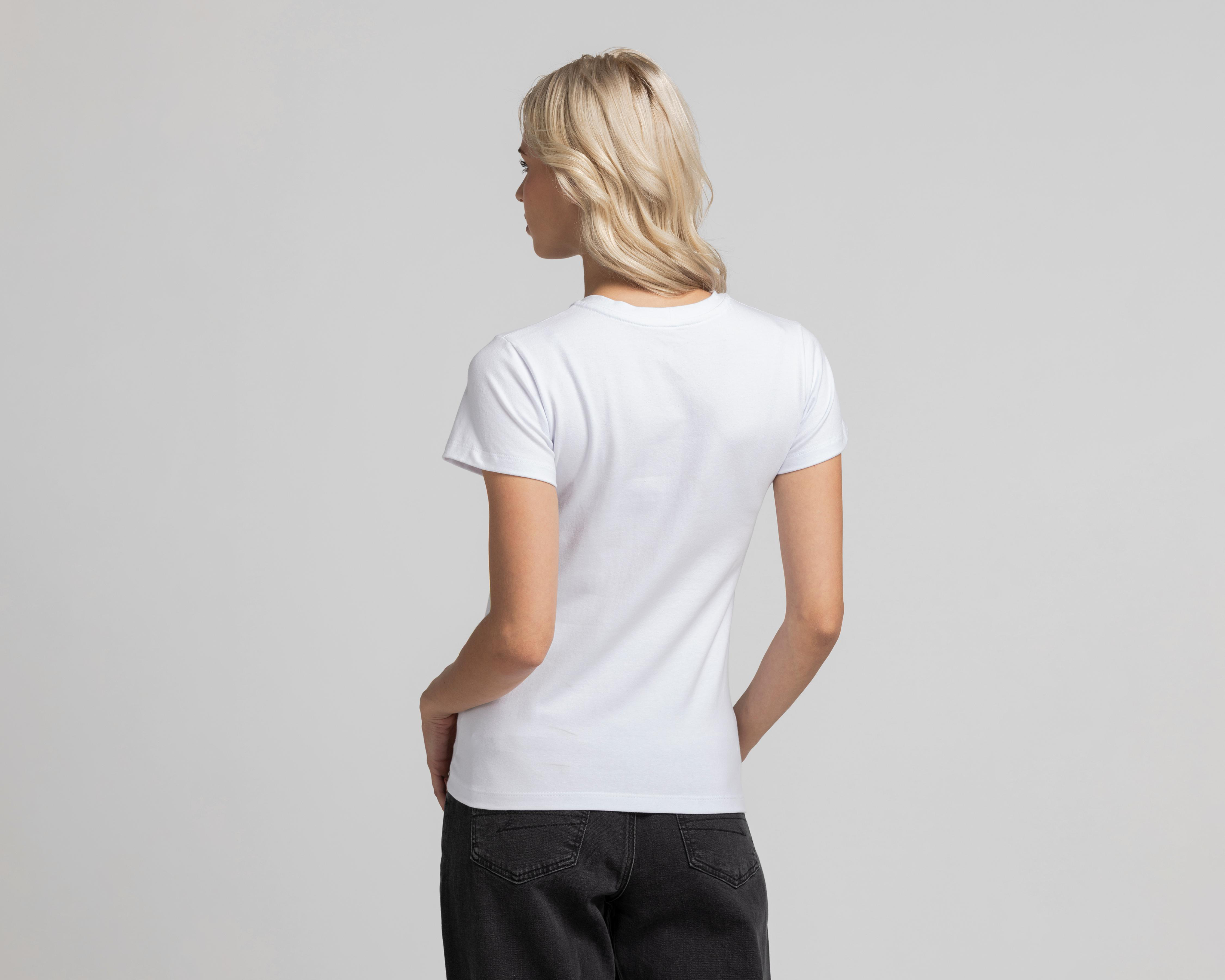 Foto 4 pulgar | Playera Boy London Blanca para Mujer