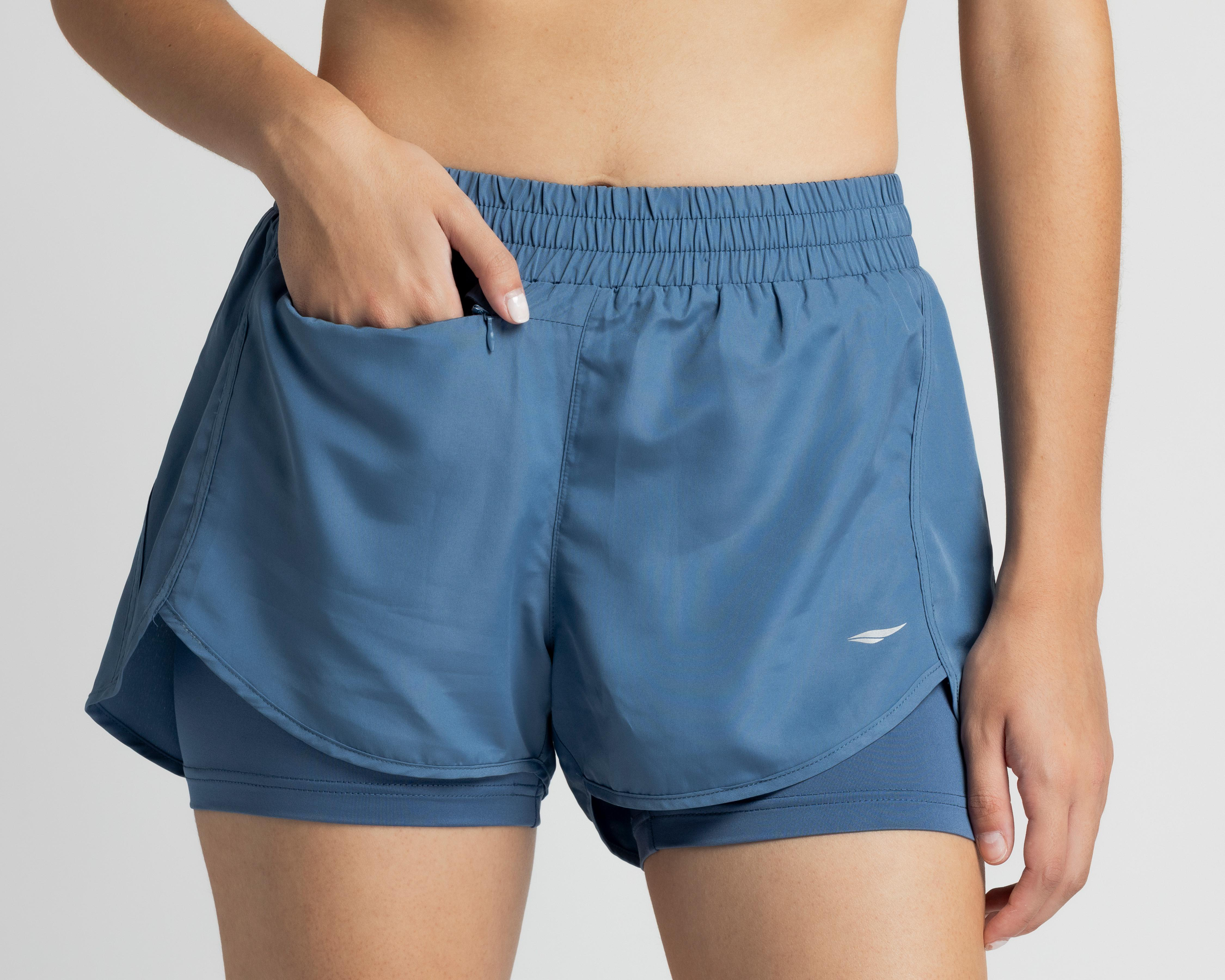Foto 4 | Short Sportline Azul para Mujer