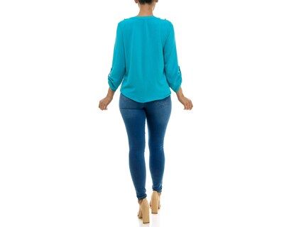 Foto 2 | Blusa Adrienne Vittadini con Bolsillos Manga Larga