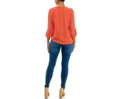 Foto 2 | Blusa Adrienne Vittadini con Bolsillos Manga Larga