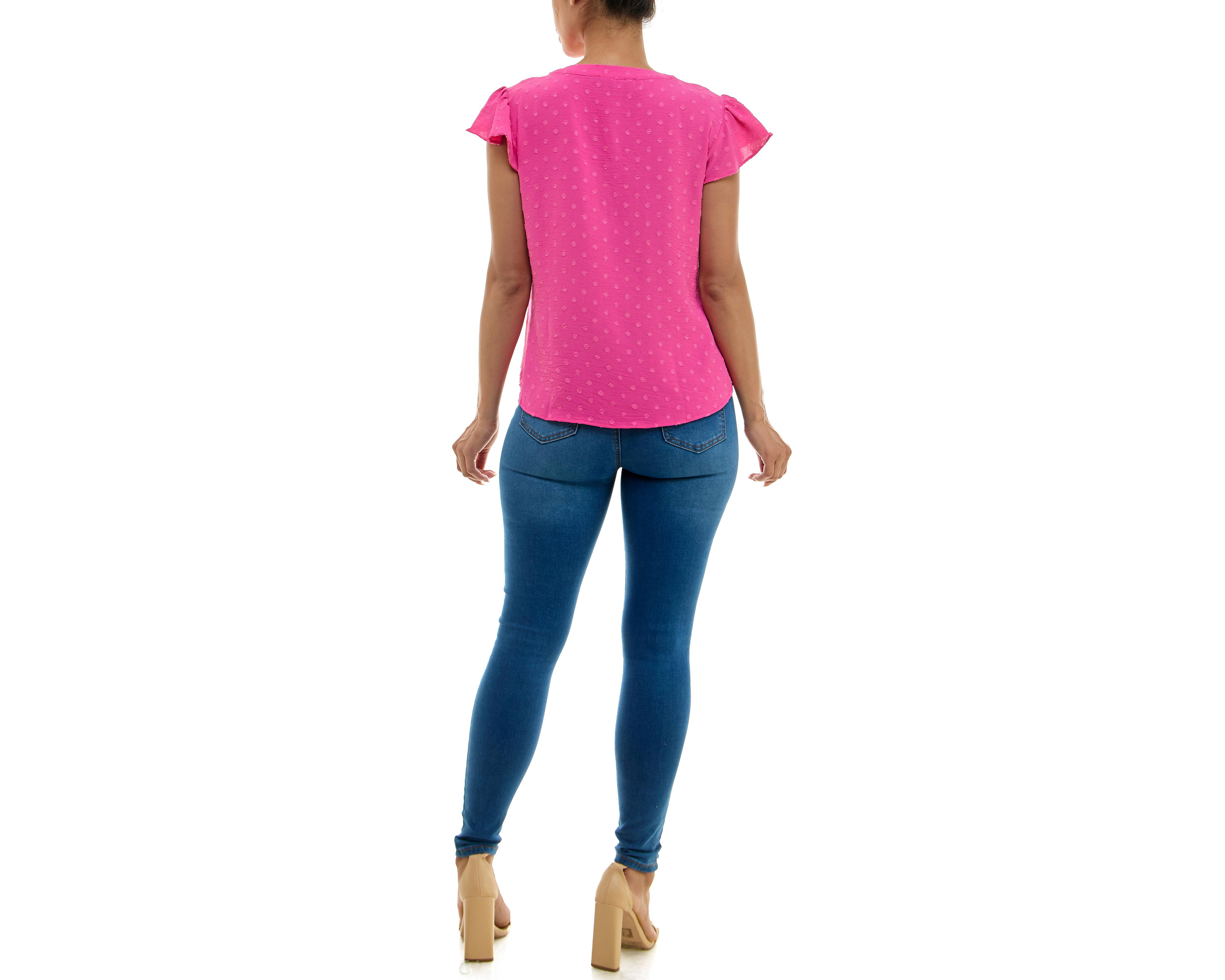 Foto 3 pulgar | Blusa Adrienne Vittadini con Moño Manga Corta