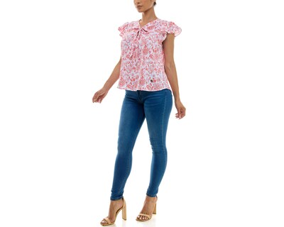 Foto 1 | Blusa Adrienne Vittadini con Moño Manga Corta
