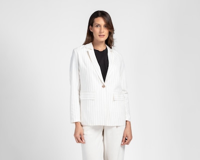 Foto 1 | Blazer Beige Sahara para Mujer