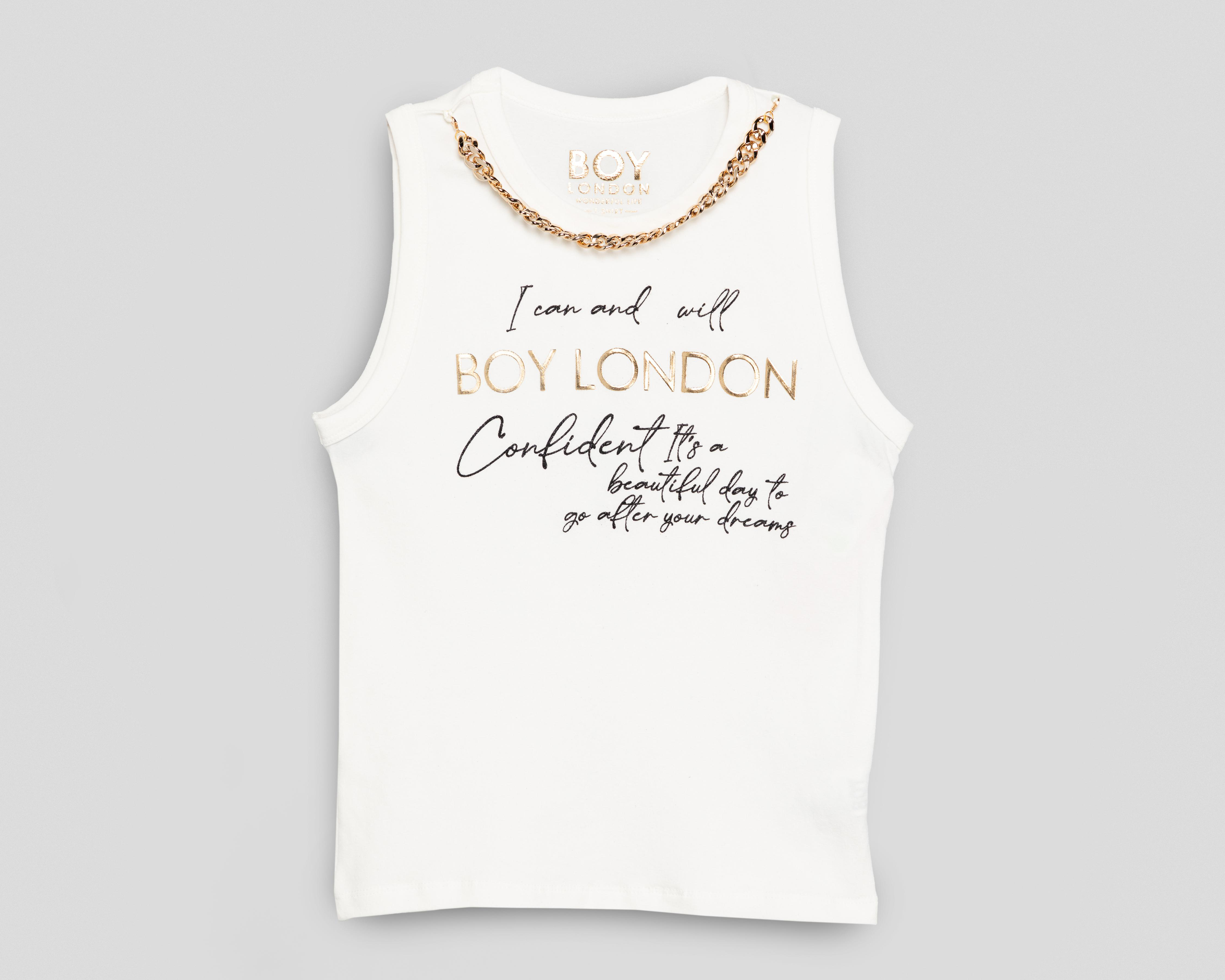 Foto 2 pulgar | Playera Boy London Estampada para Mujer