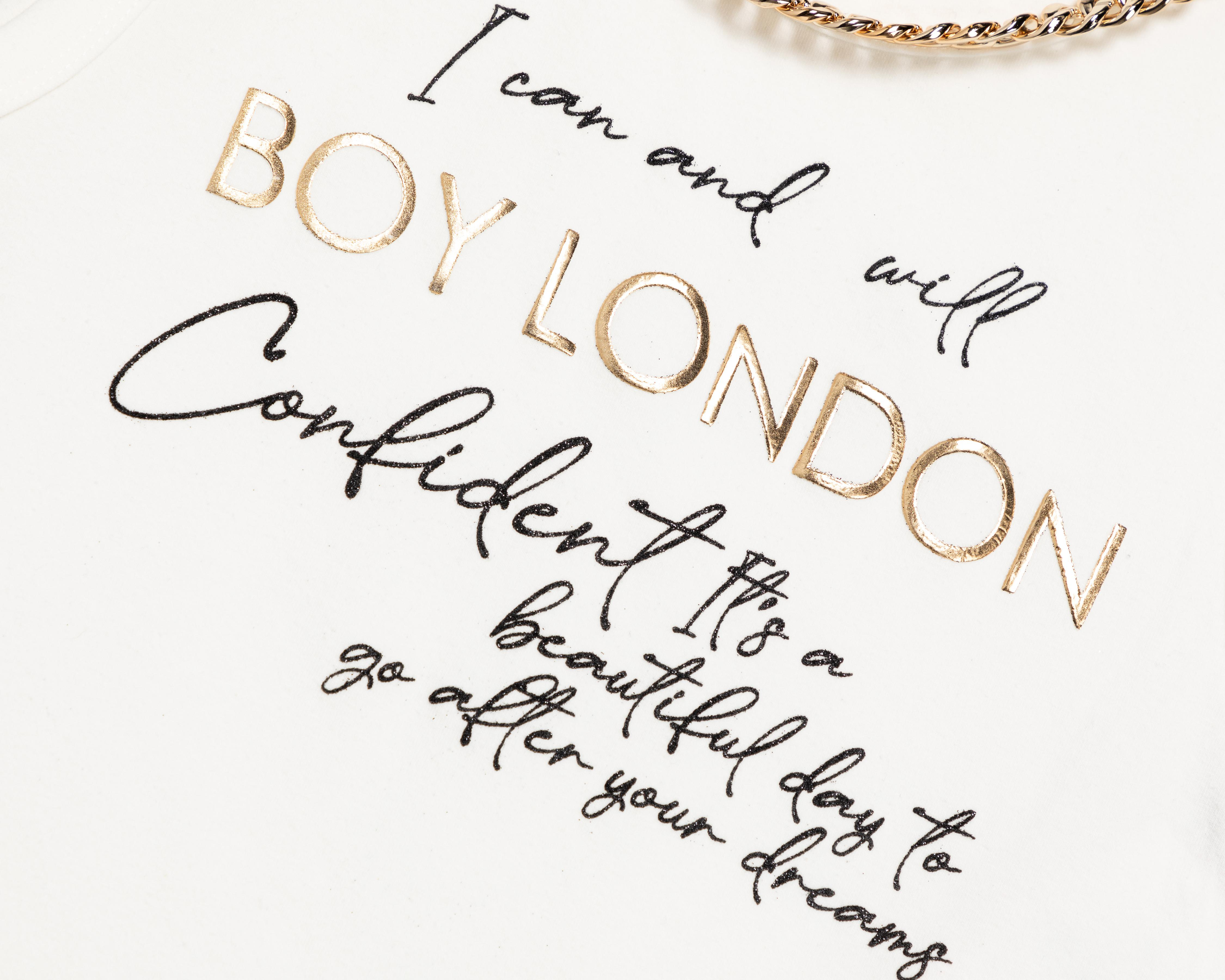 Foto 4 pulgar | Playera Boy London Estampada para Mujer