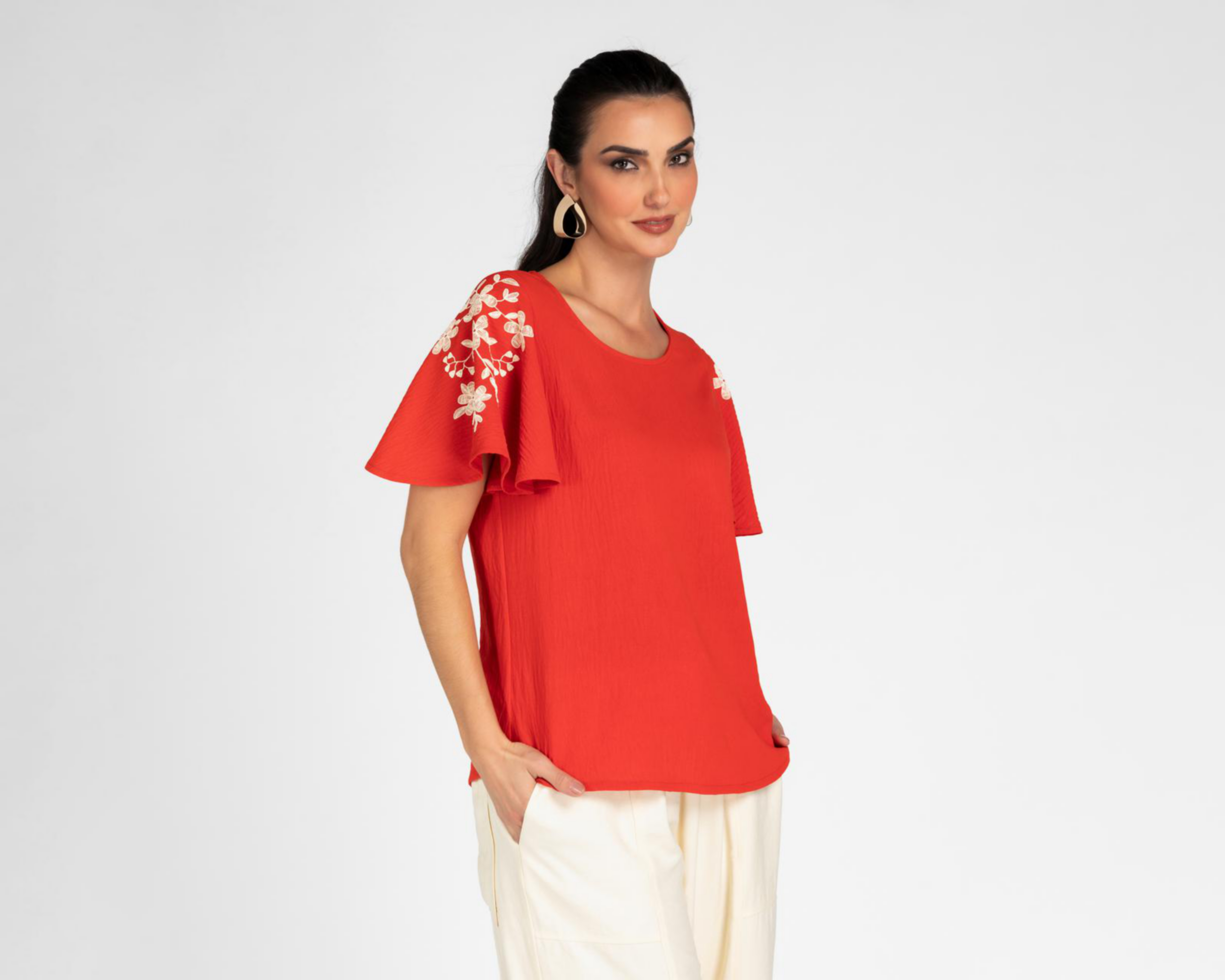 Blusa Lady Sun Anaranjada para Mujer