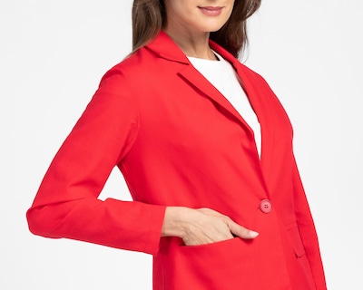Foto 4 | Blazer Rojo Sahara para Mujer