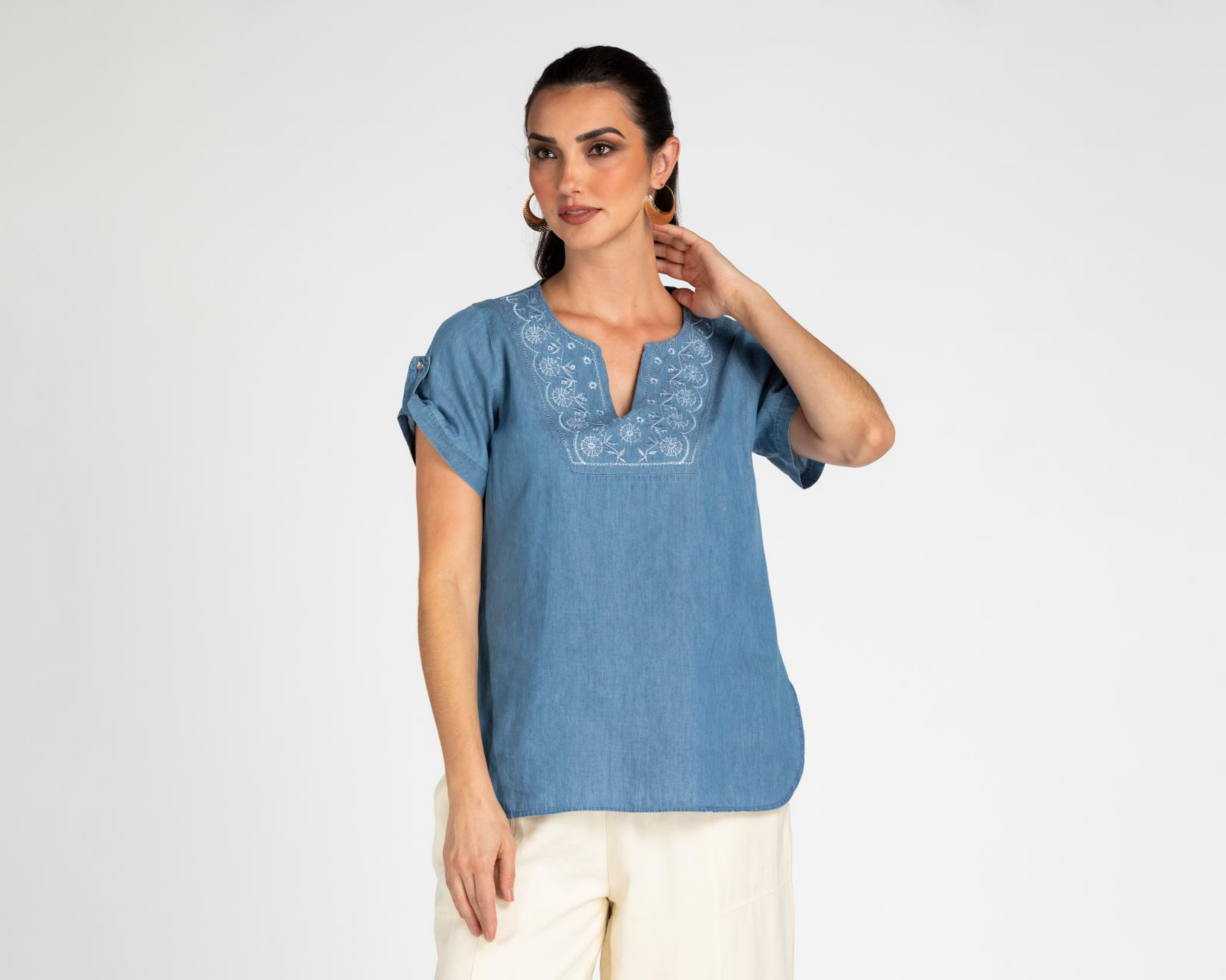 Foto 2 pulgar | Blusa Lady Sun Azul para Mujer