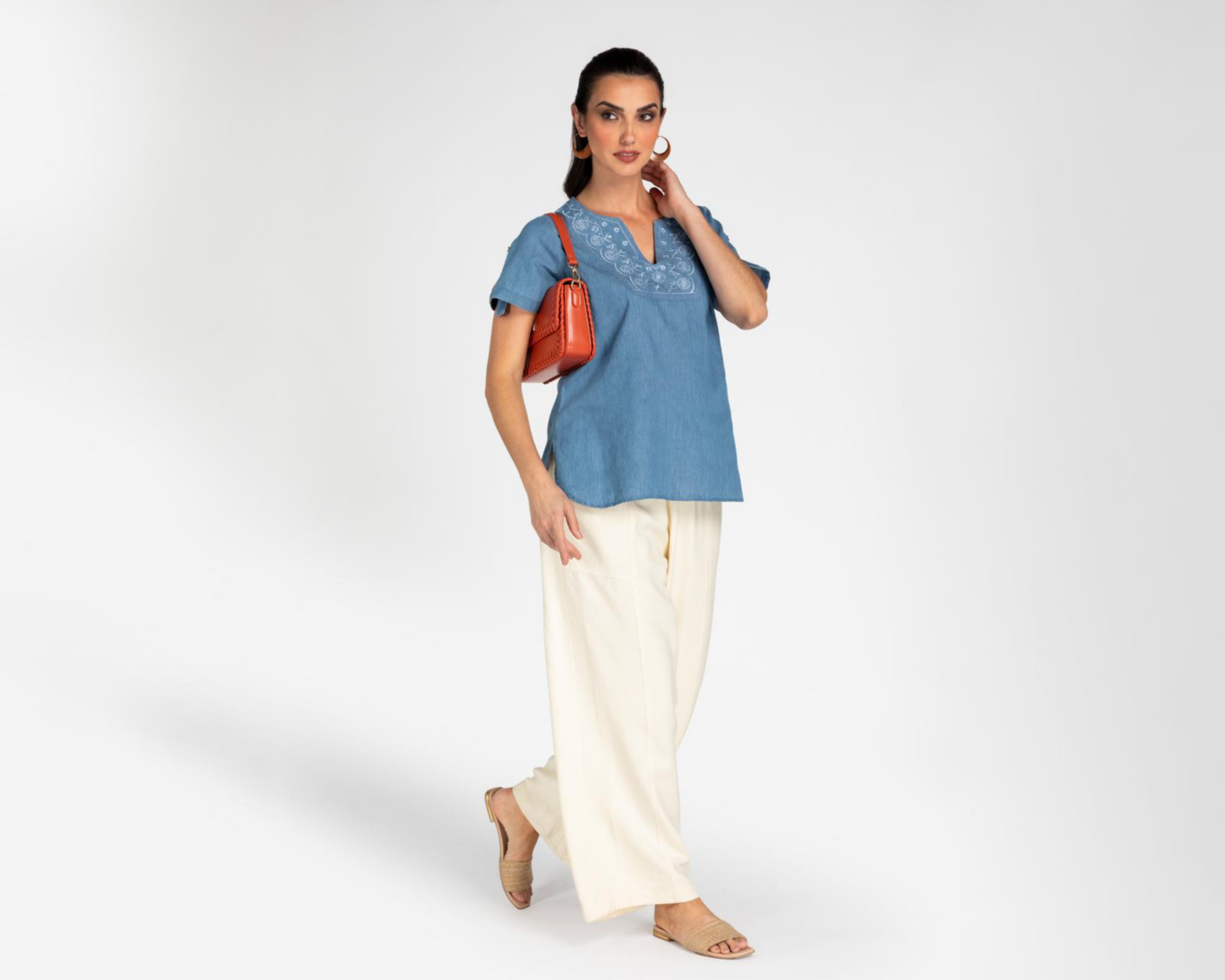 Foto 3 pulgar | Blusa Lady Sun Azul para Mujer