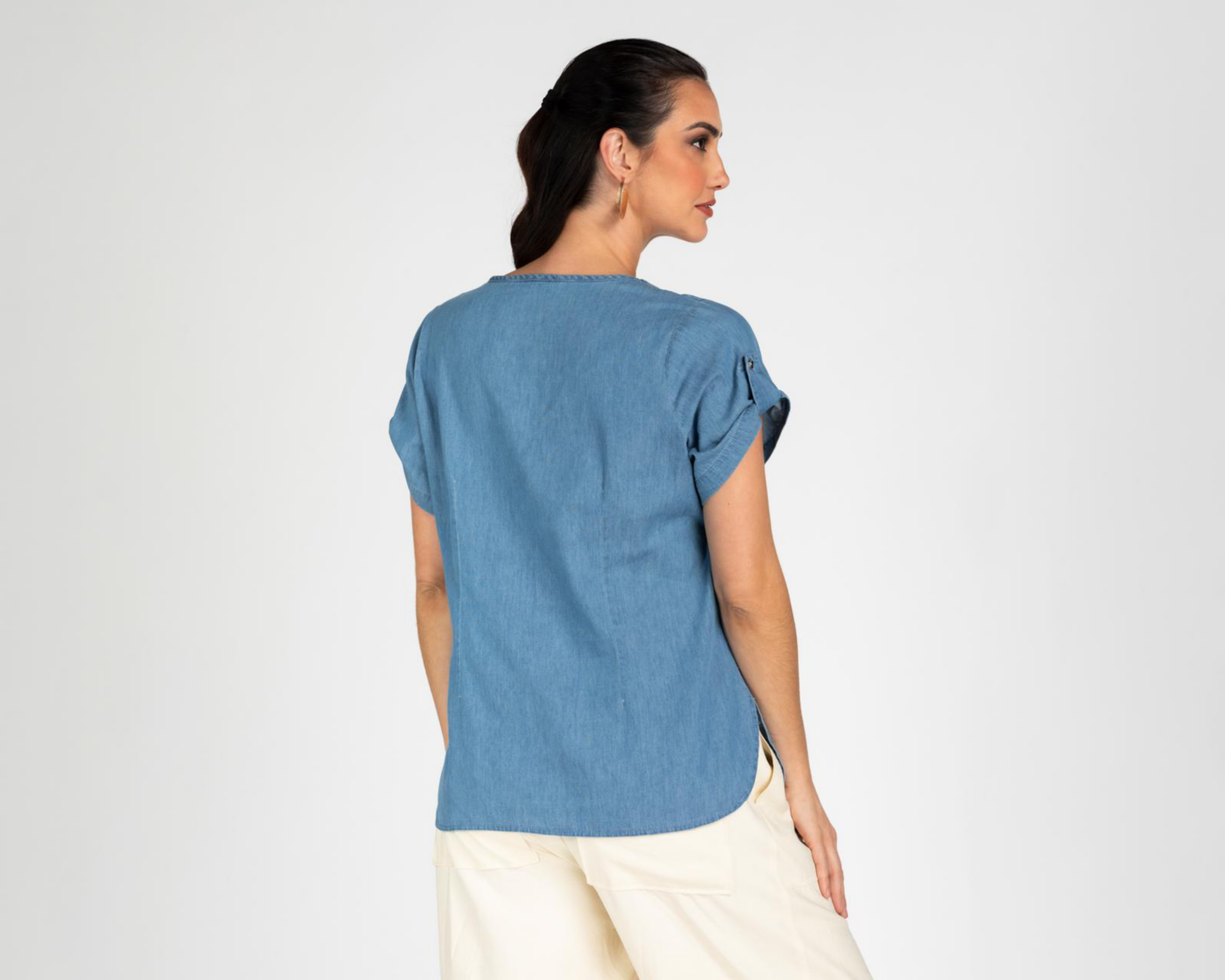 Foto 4 pulgar | Blusa Lady Sun Azul para Mujer