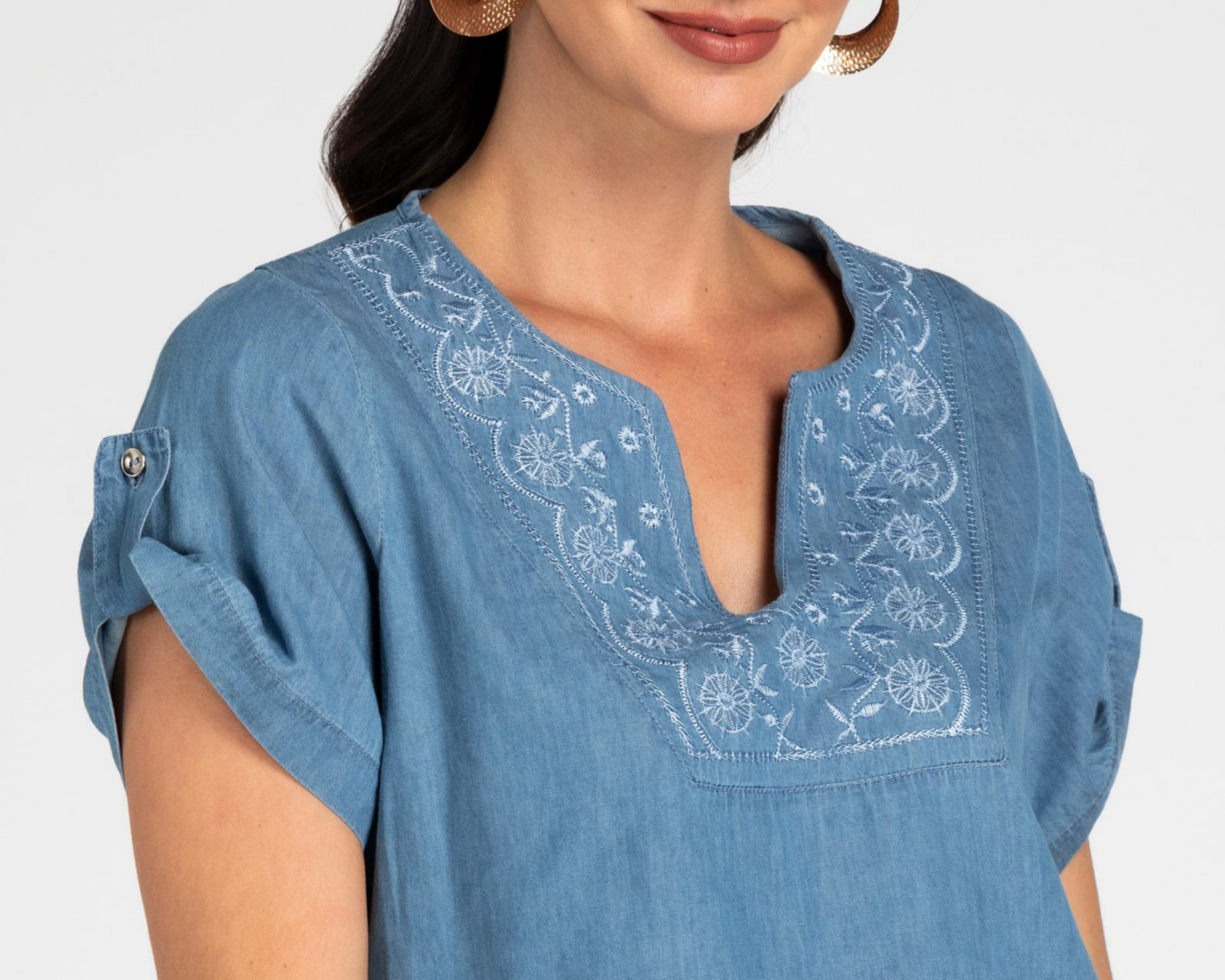 Foto 5 pulgar | Blusa Lady Sun Azul para Mujer