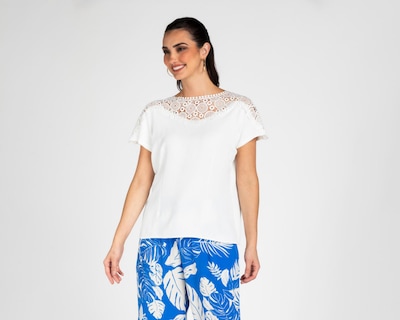 Foto 1 | Blusa Lady Sun Blanca para Mujer