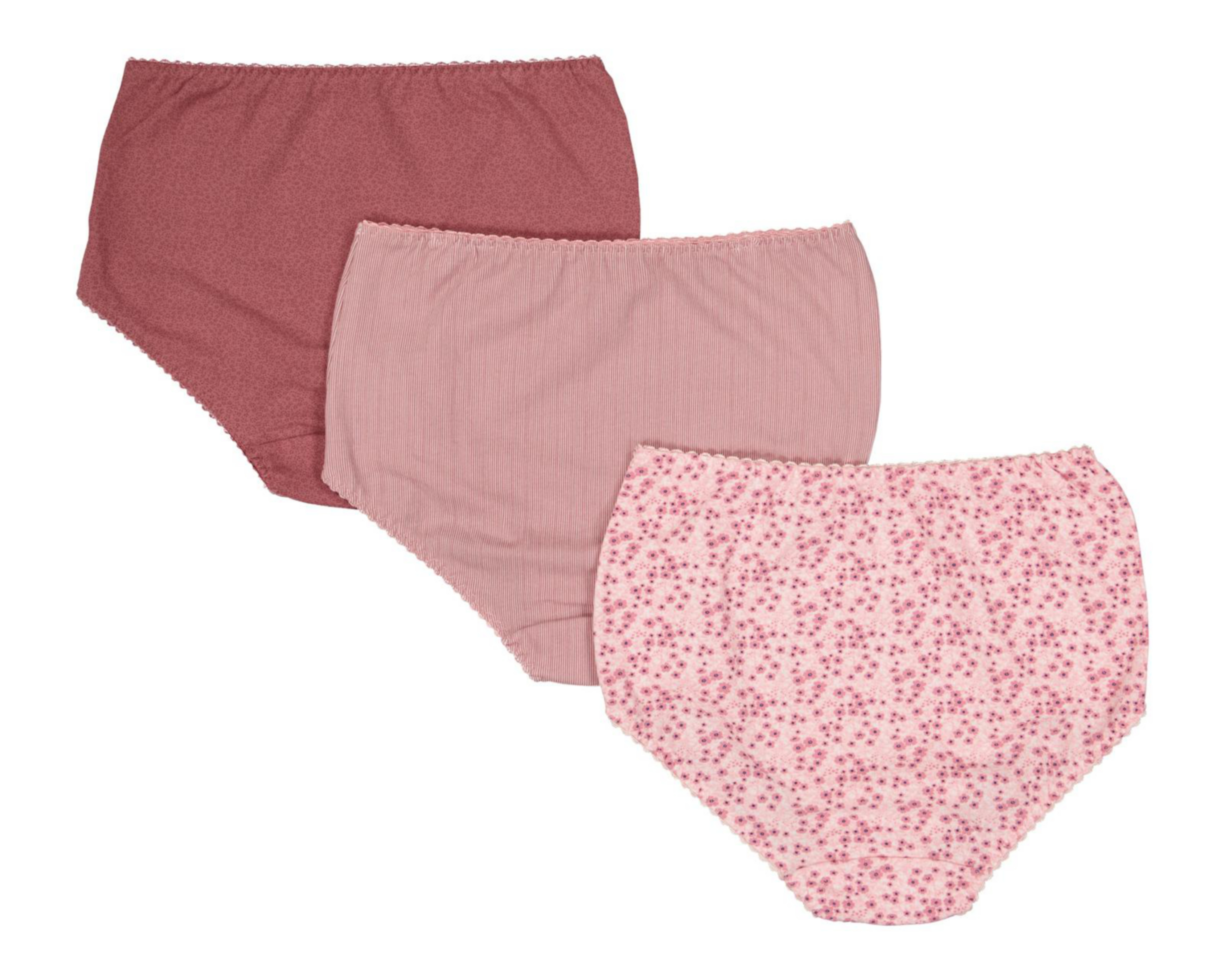 Foto 3 pulgar | Pantaleta Estampada Emociones para Mujer 3 Piezas