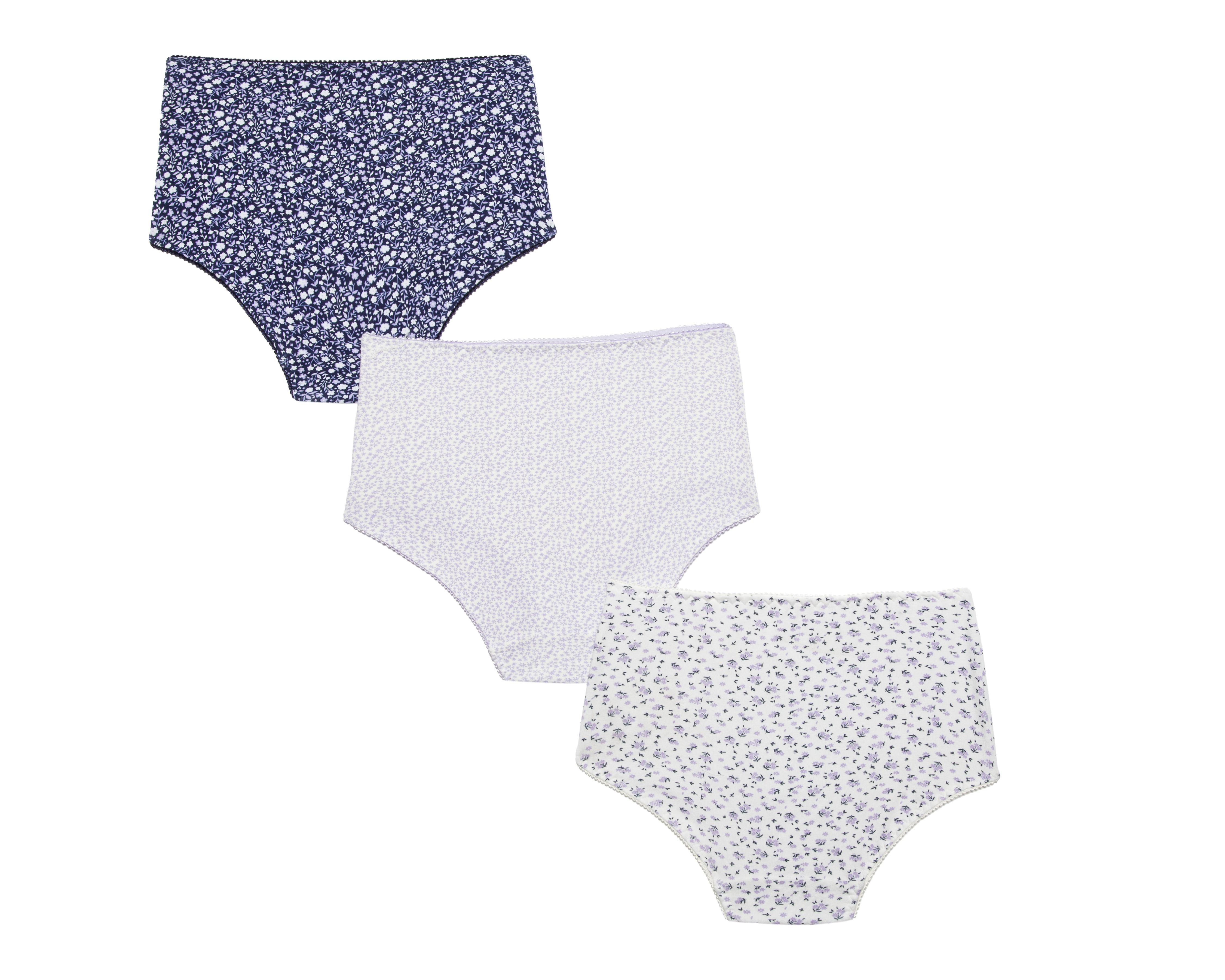 Foto 3 pulgar | Pantaleta Estampada Emociones para Mujer 3 Piezas