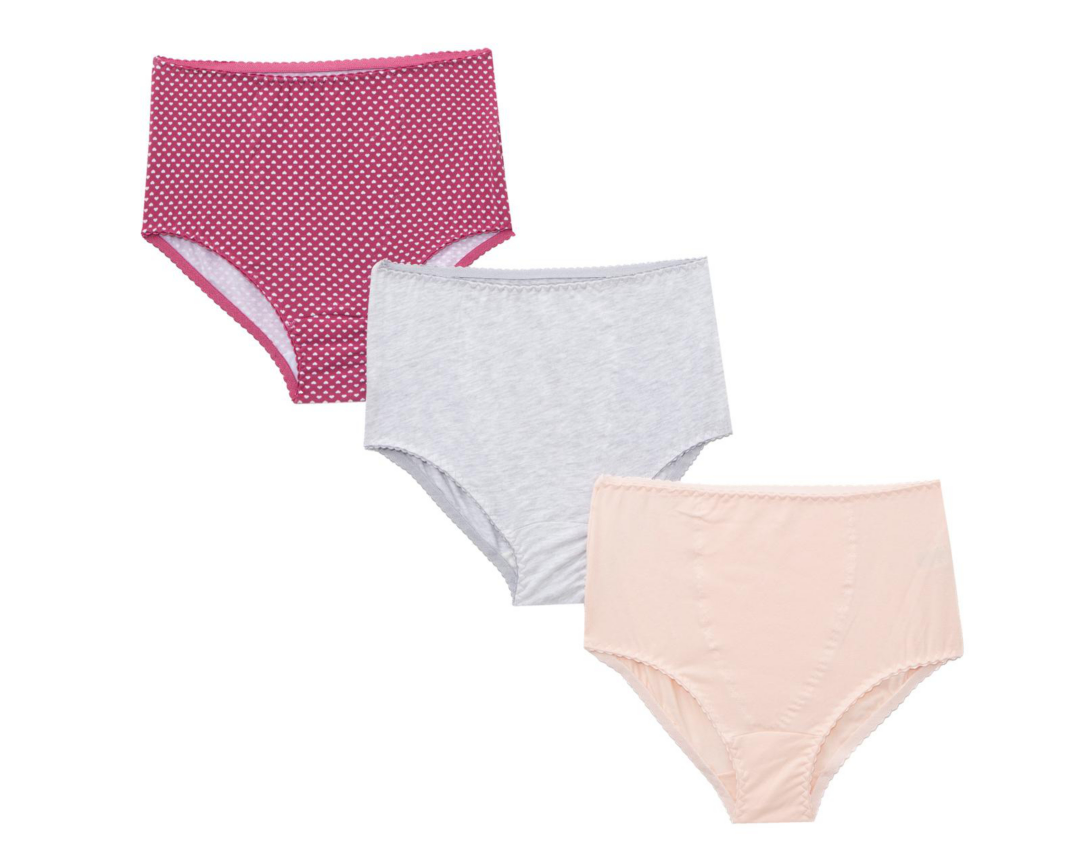 Foto 2 pulgar | Pantaleta Estampada Emociones para Mujer 3 Piezas