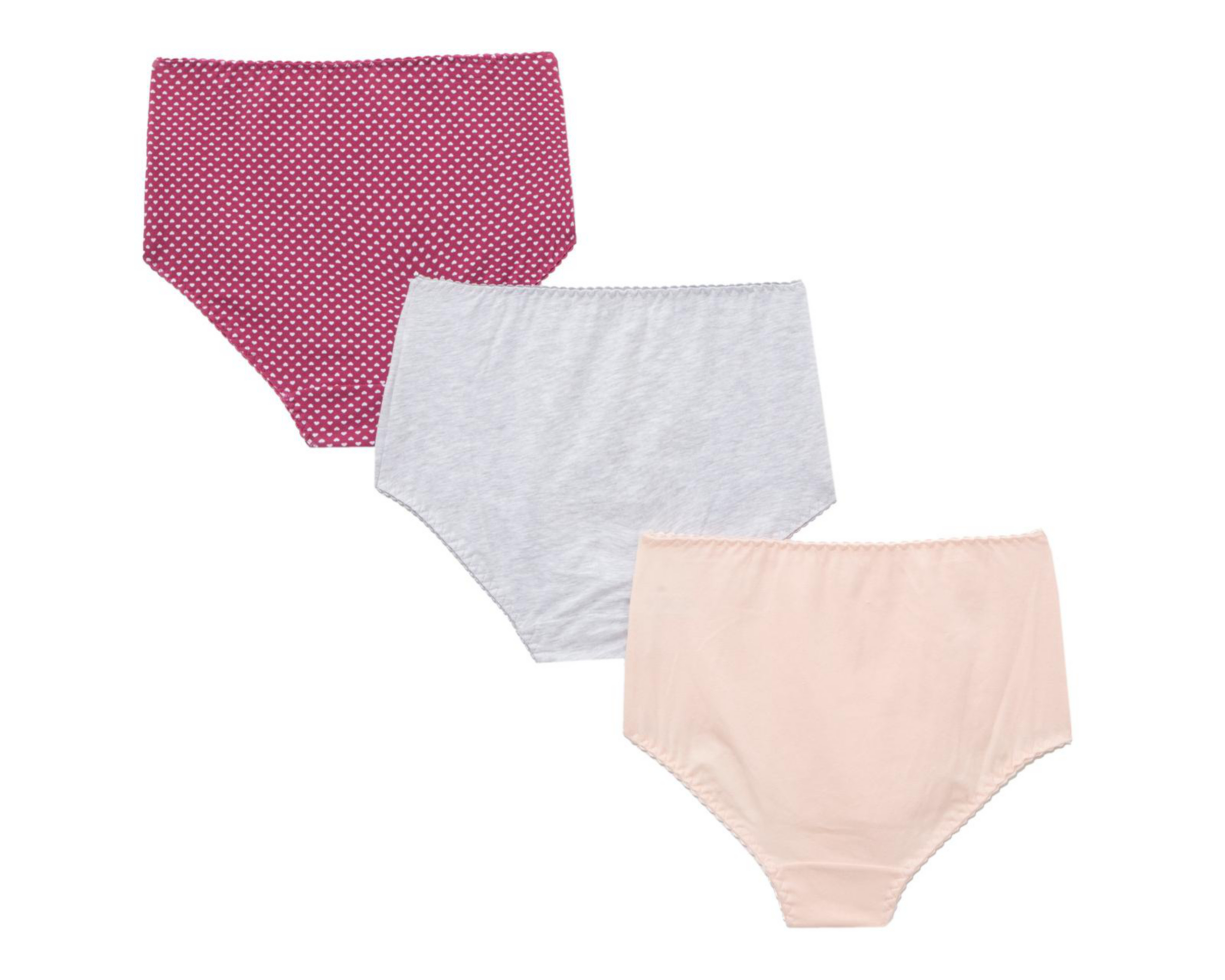 Foto 3 pulgar | Pantaleta Estampada Emociones para Mujer 3 Piezas