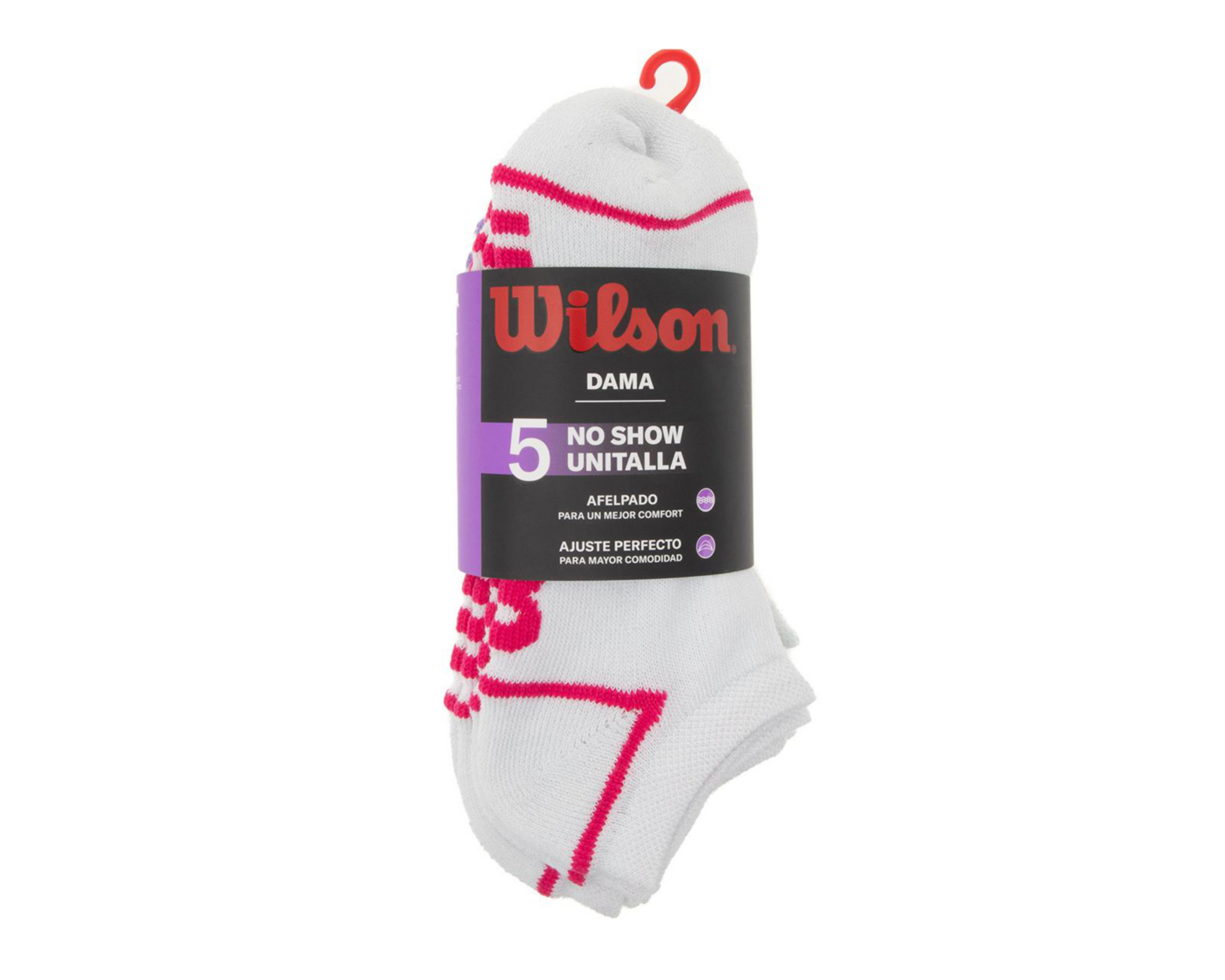 Foto 5 pulgar | Calcetas Deportivas Wilson para Mujer 5 Pares