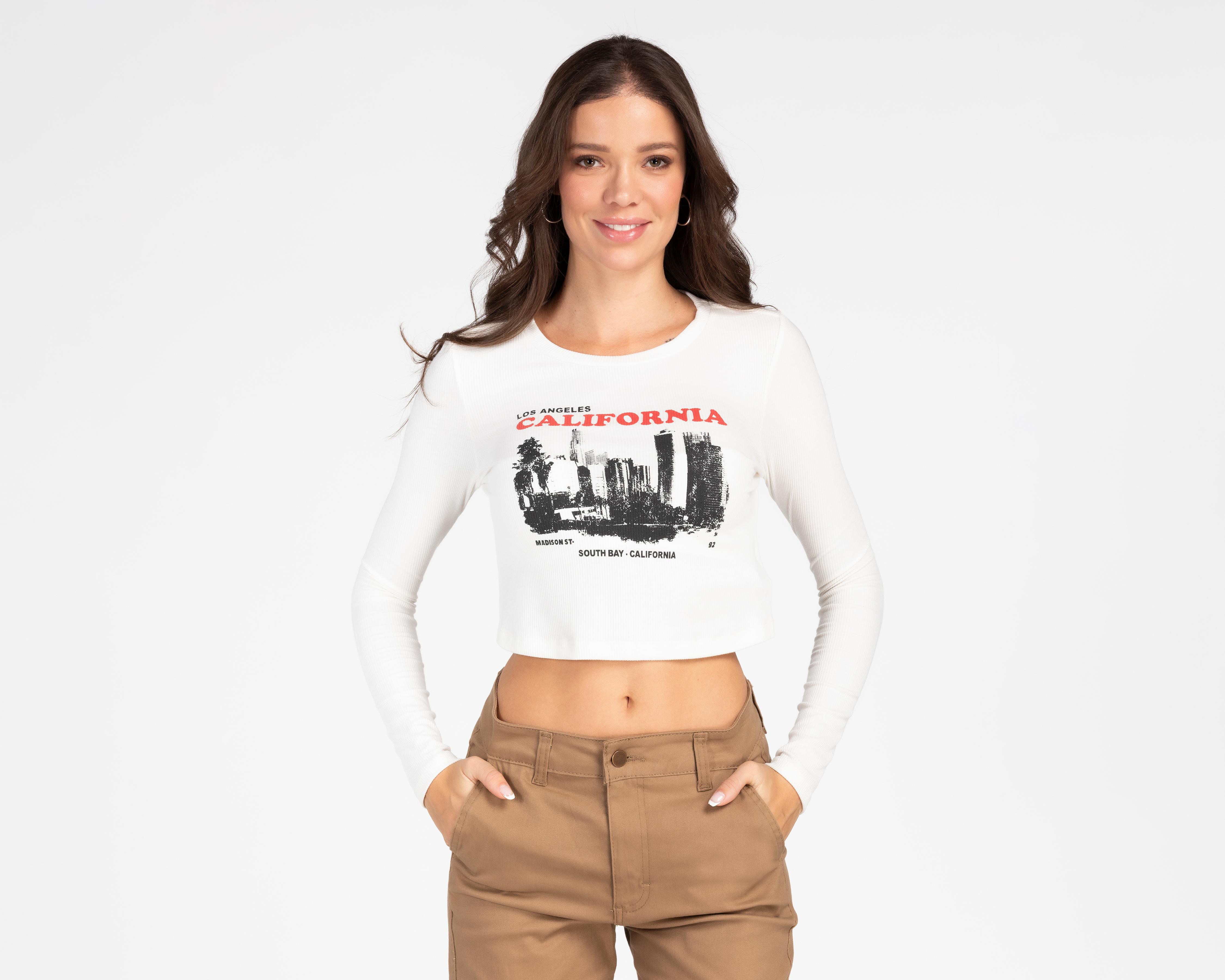 Playera Refill Manga Larga para Mujer
