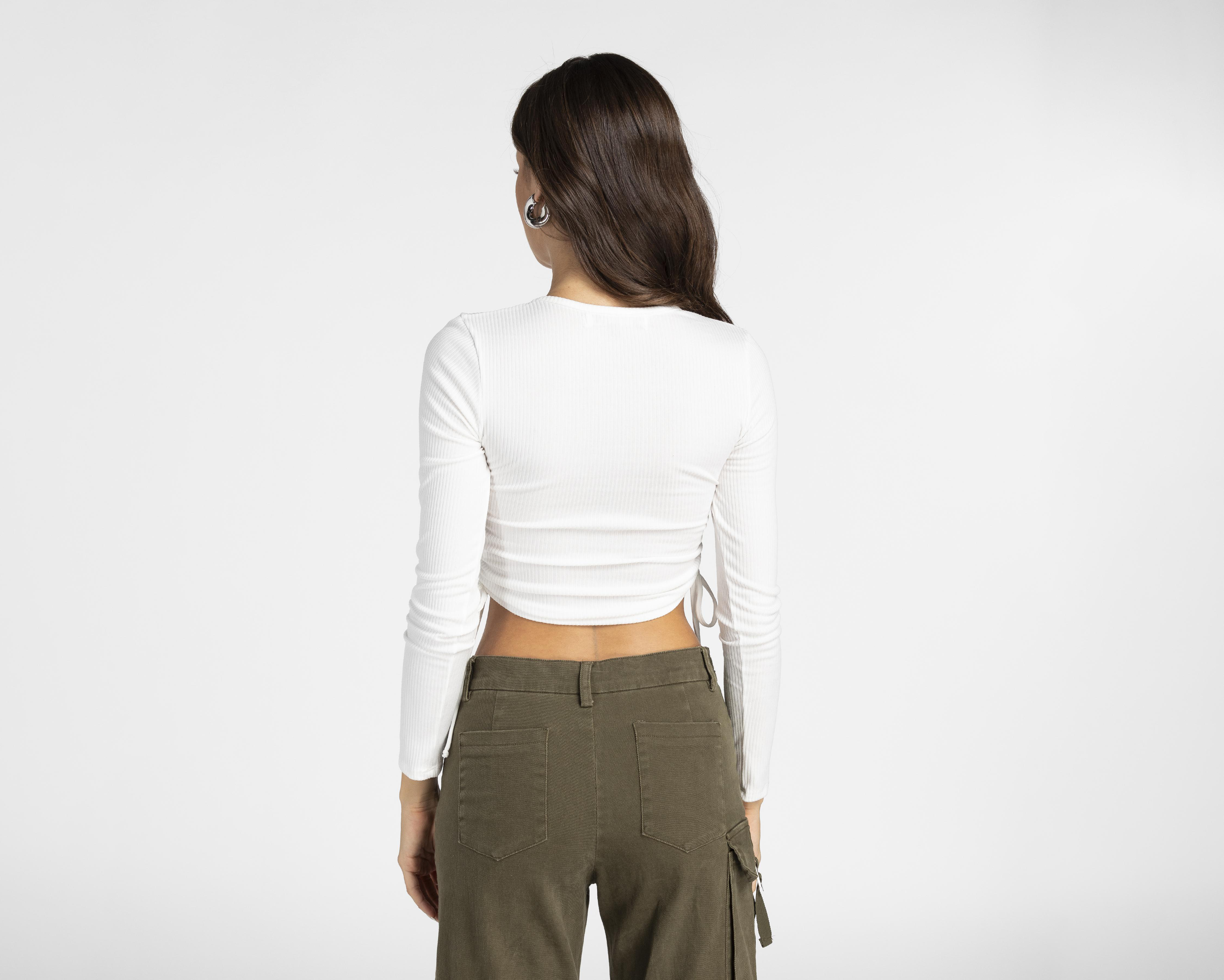 Foto 4 pulgar | Blusa Refill Blanca para Mujer