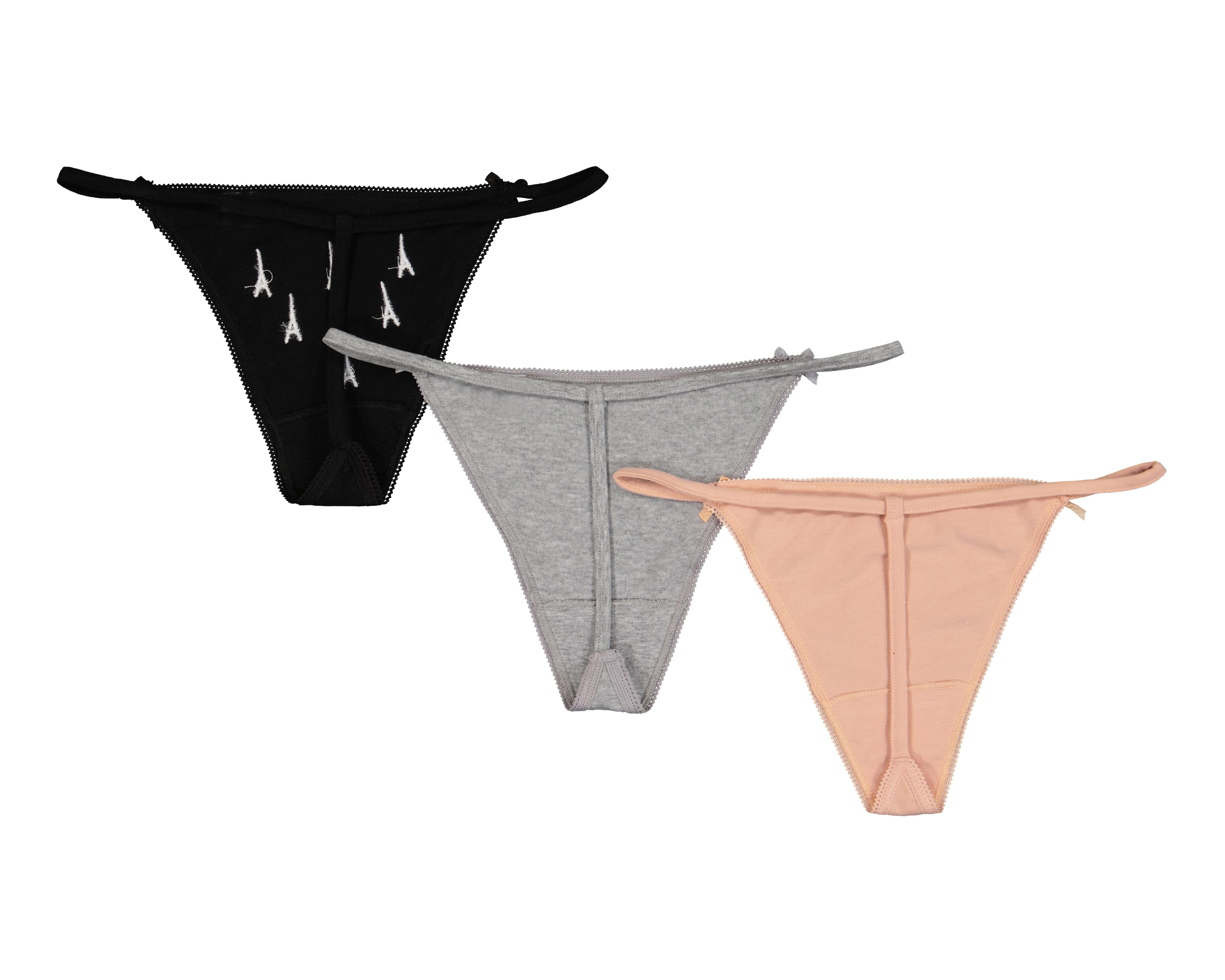 Foto 2 | Tanga de Algodón Lovest para Mujer 3 Piezas