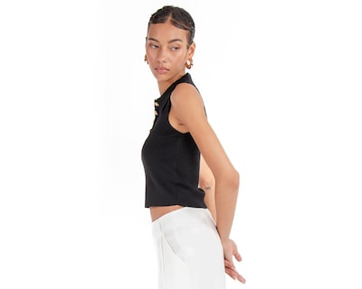 Foto 2 | Playera con Botones Forever 21 para Mujer