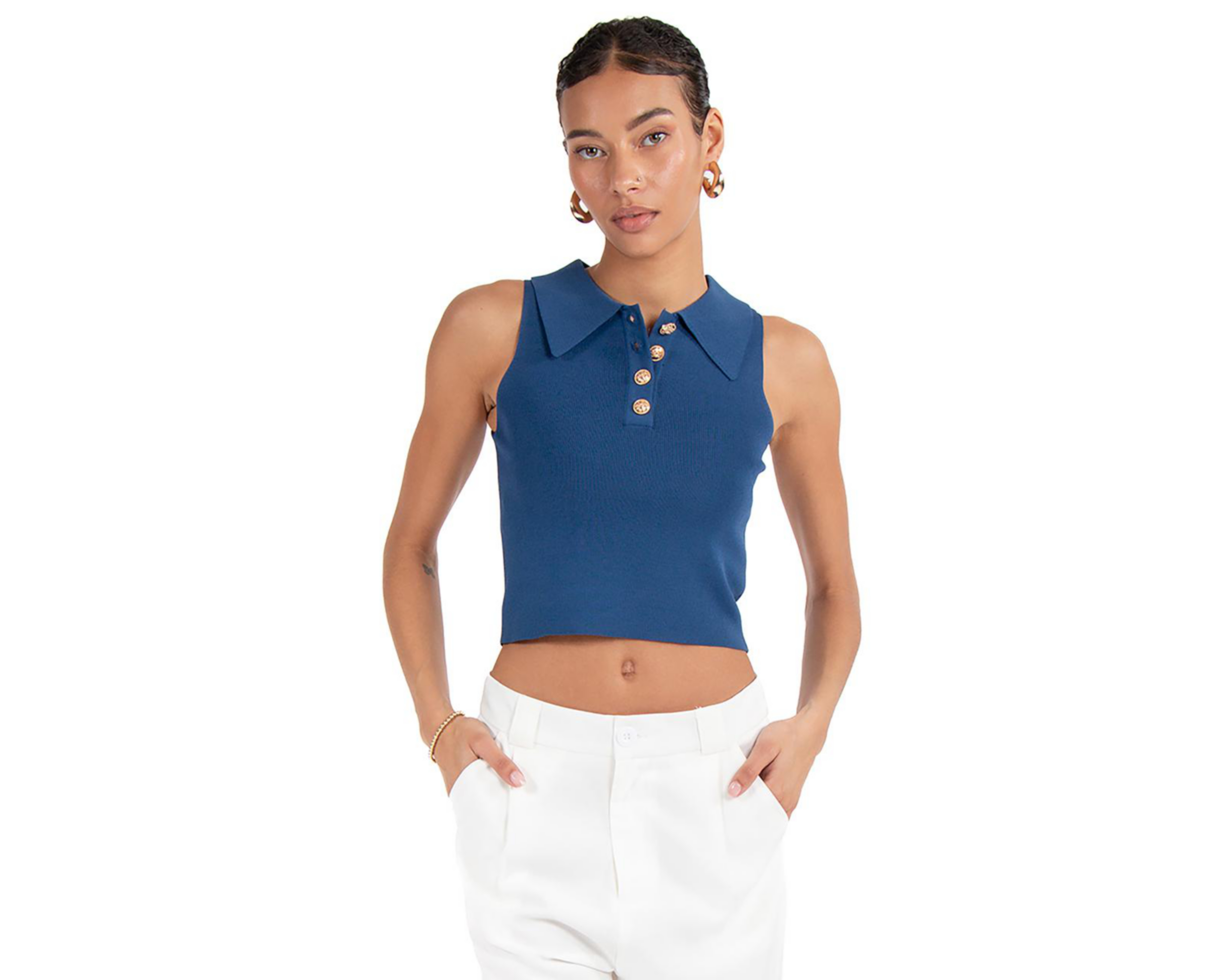 Foto 2 pulgar | Blusa sin Mangas Forever 21 para Mujer