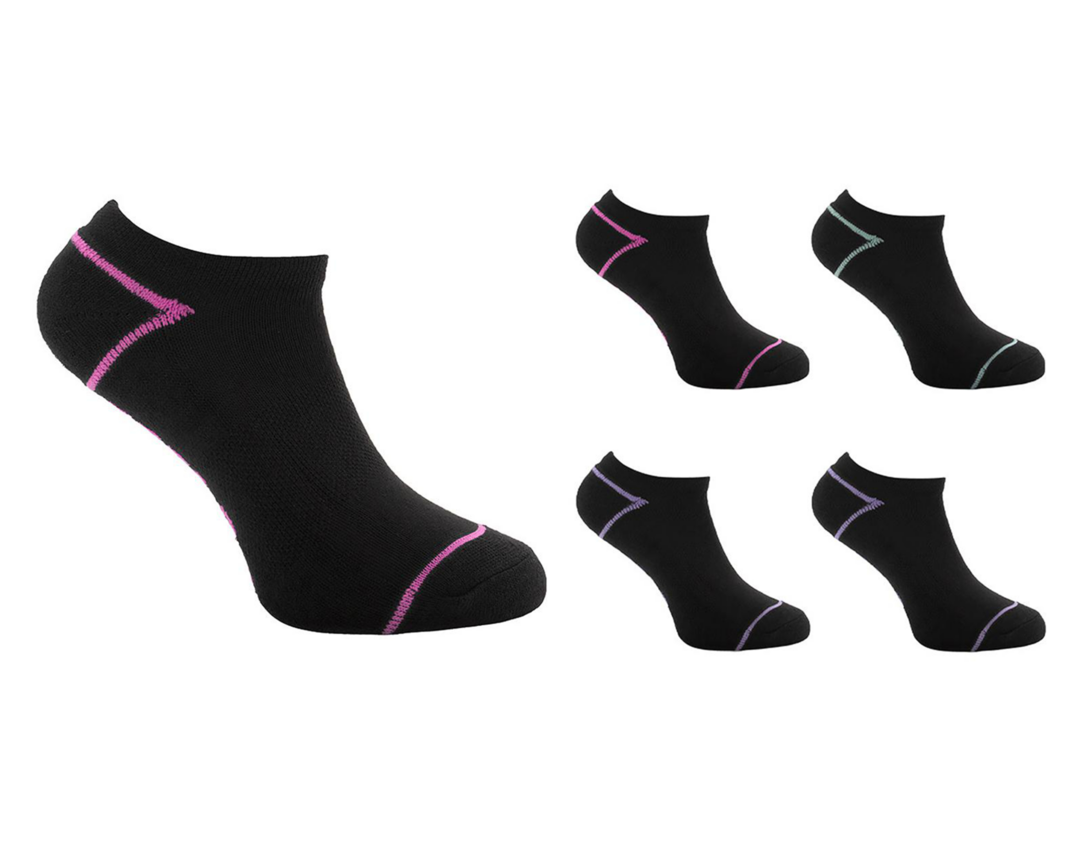Foto 2 pulgar | Calcetas Deportivas Wilson para Mujer 5 Pares