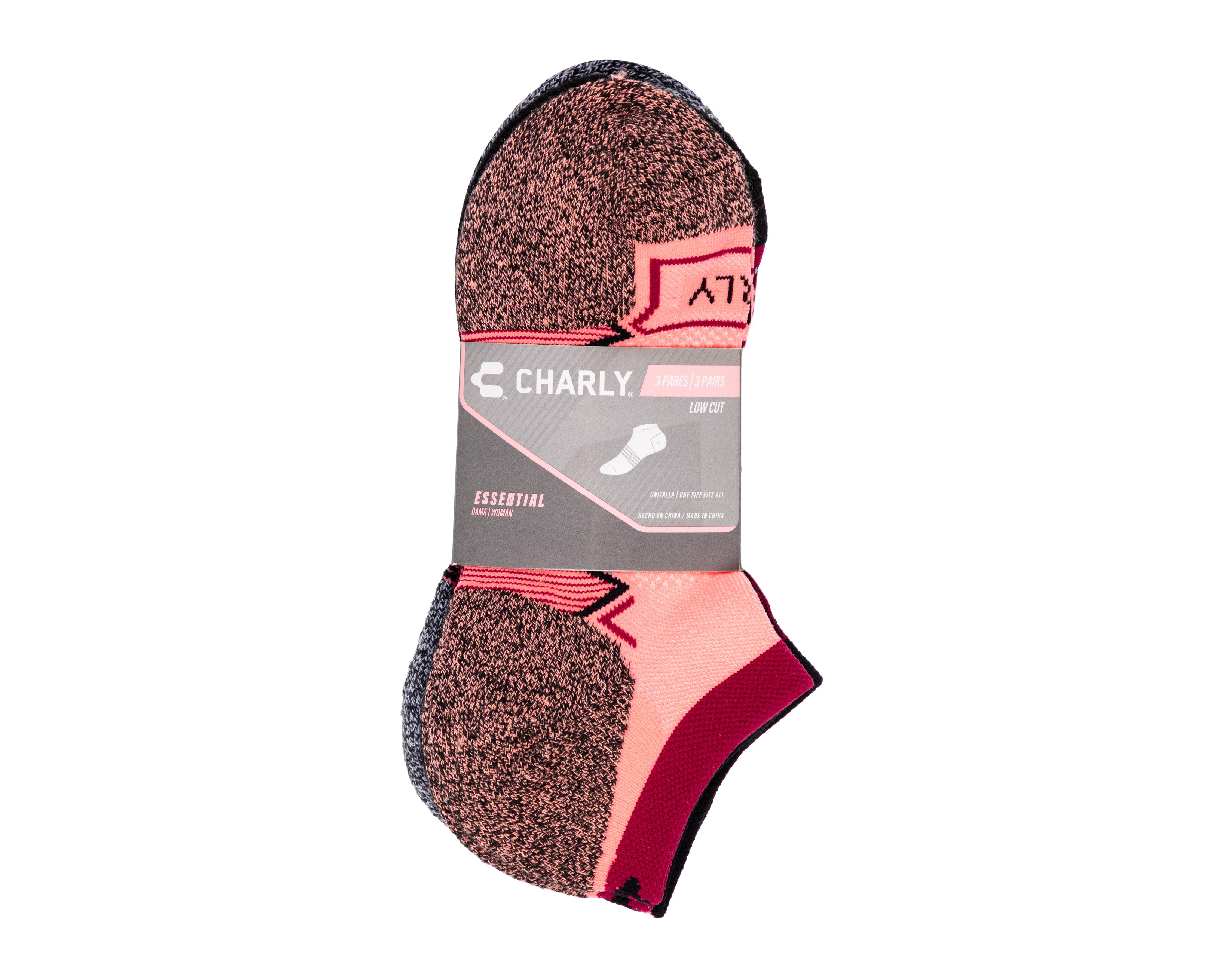 Foto 3 | Calcetas Deportivas Charly para Mujer 3 Pares