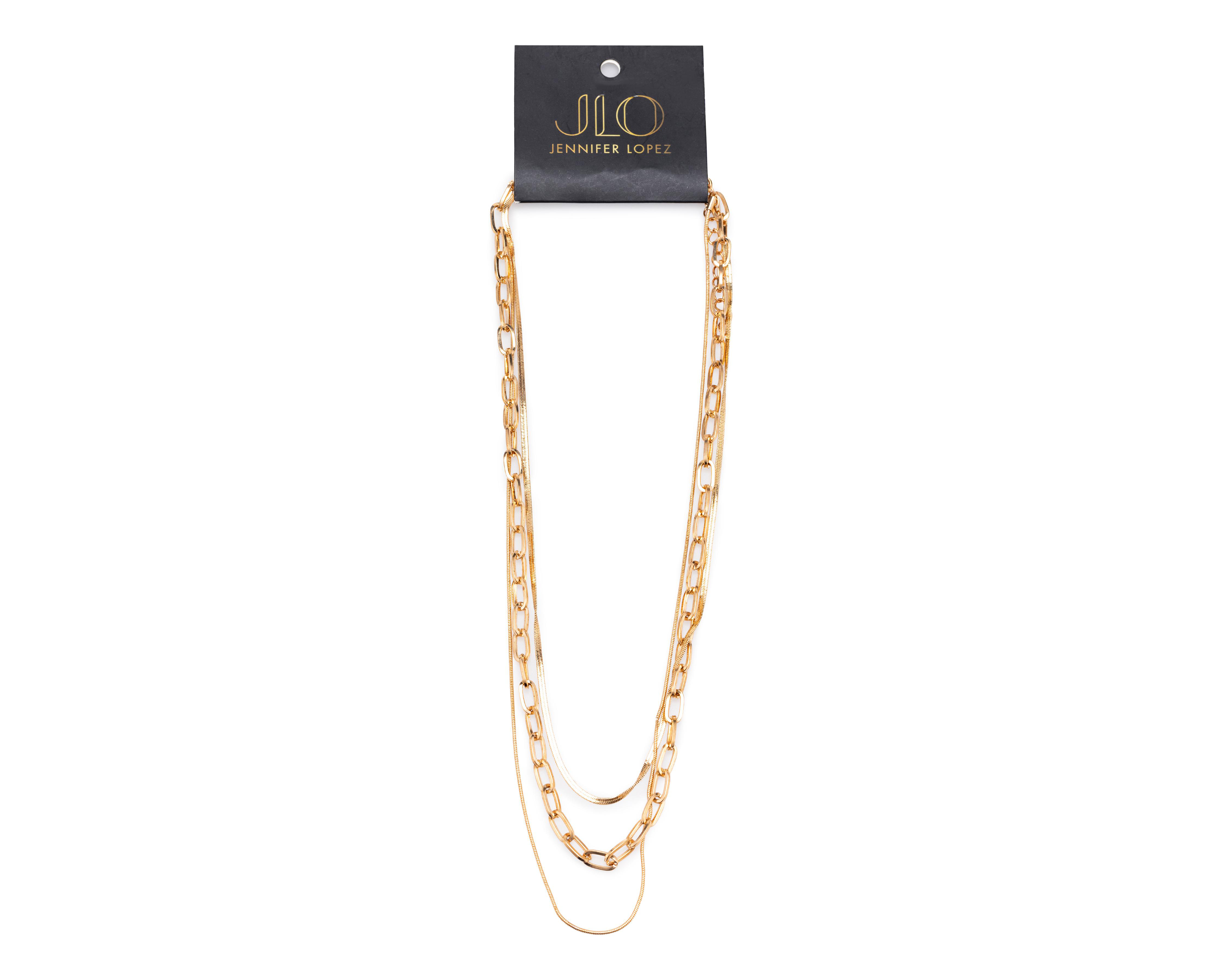 Foto 2 pulgar | Collar de Metal Jennifer Lopez