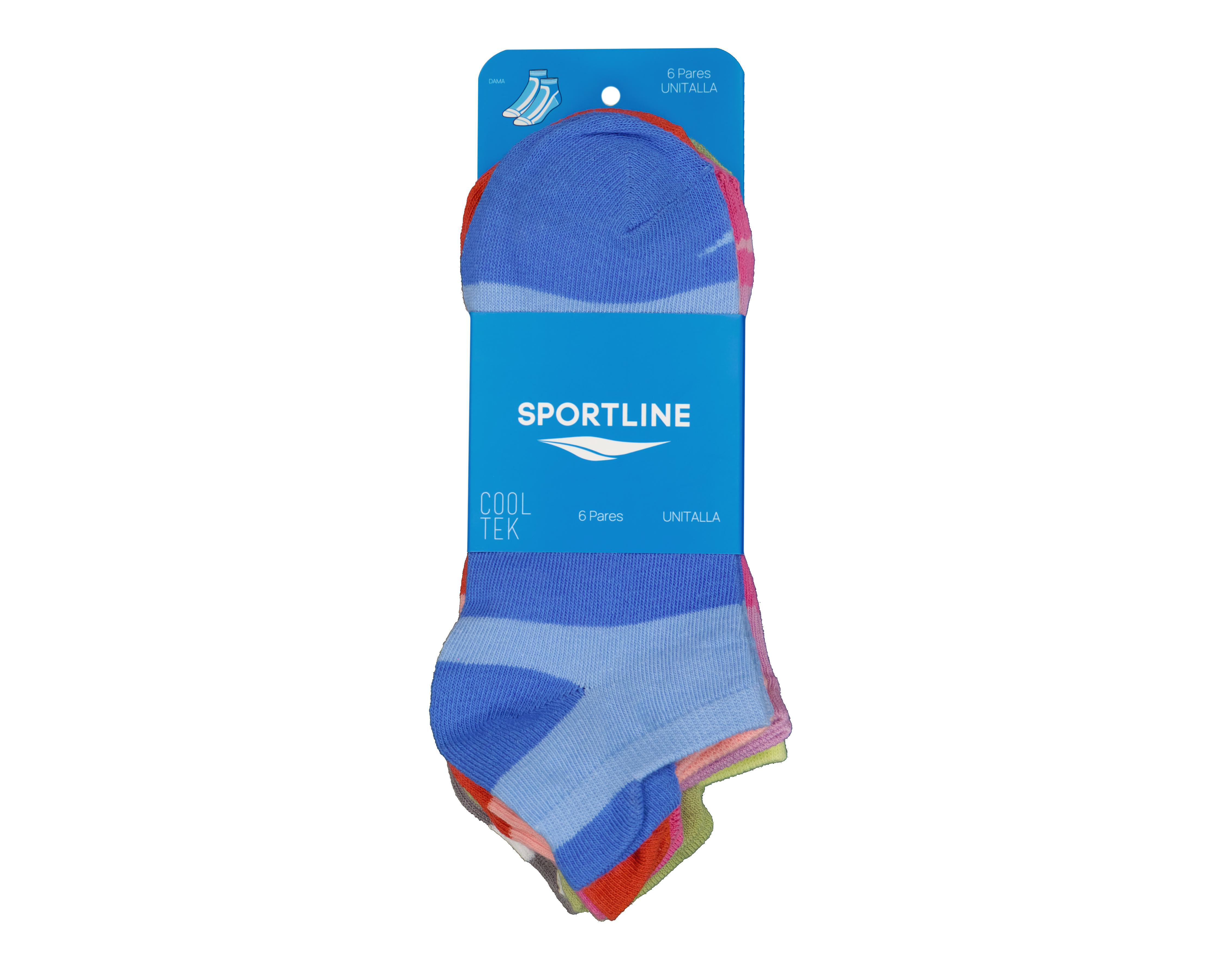 Foto 4 pulgar | Calcetas Deportivas Sportline para Mujer 6 Pares