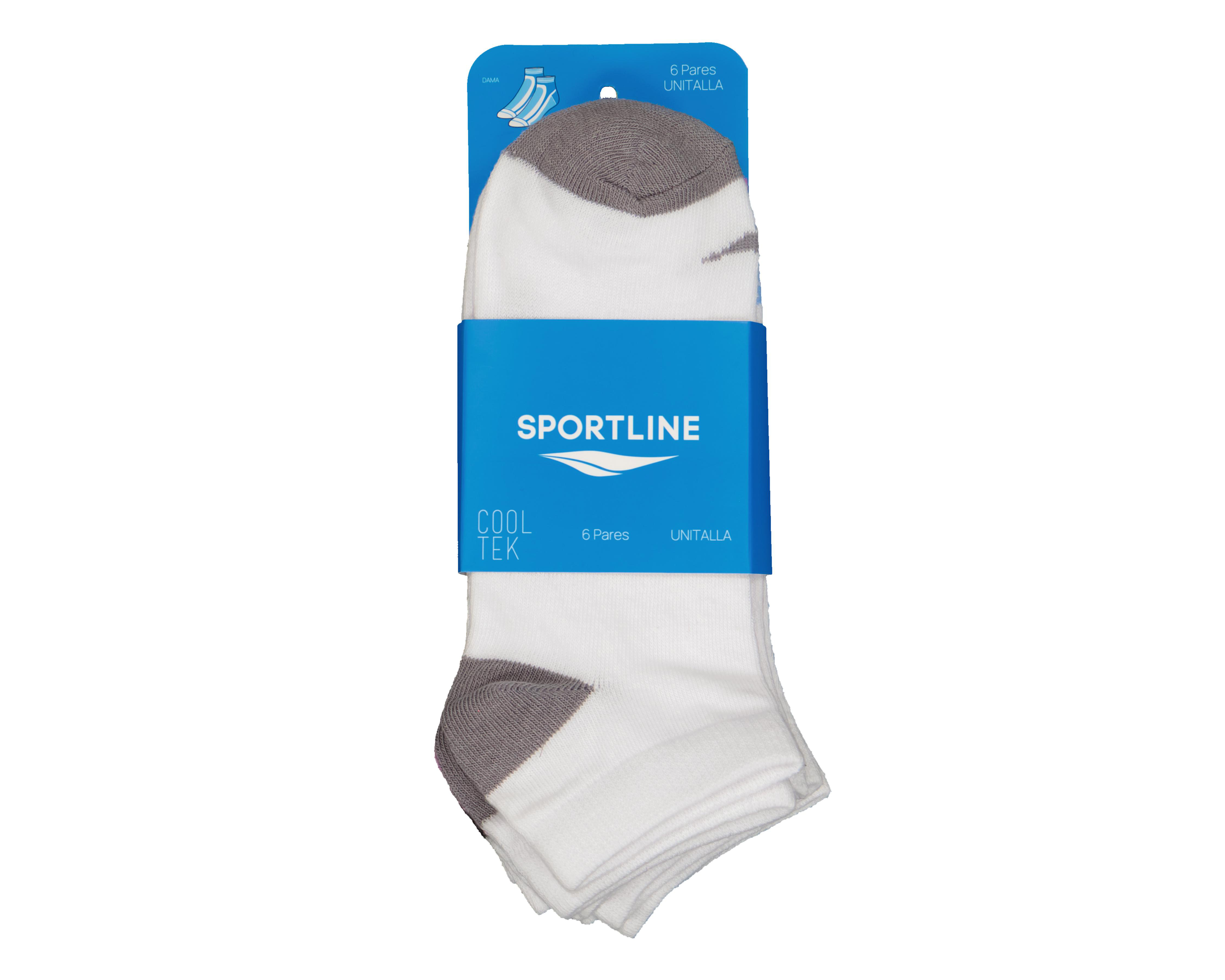 Foto 4 pulgar | Calcetas Deportivas Sportline para Mujer 6 Pares