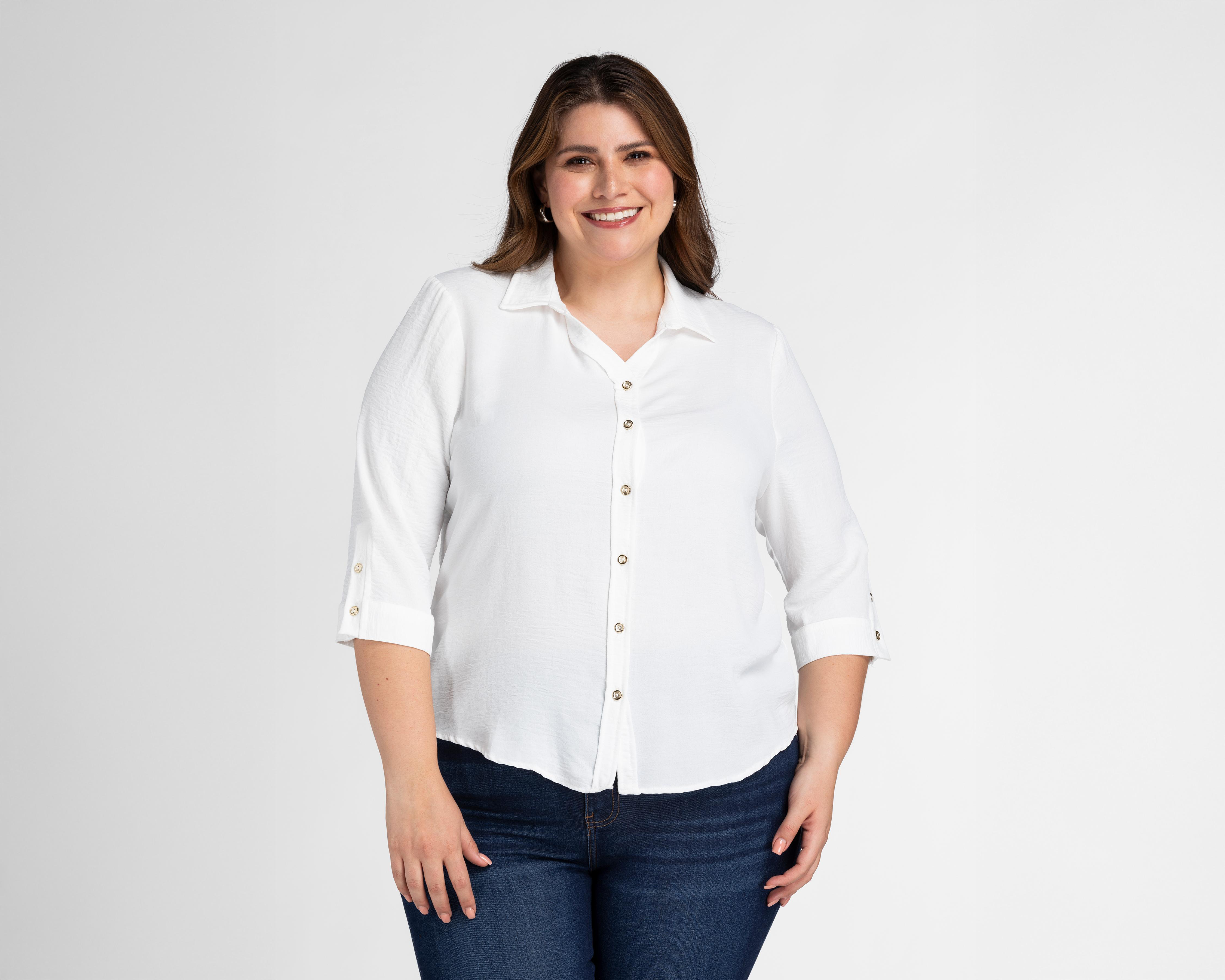 Foto 2 pulgar | Blusa Sahara Blanca para Mujer