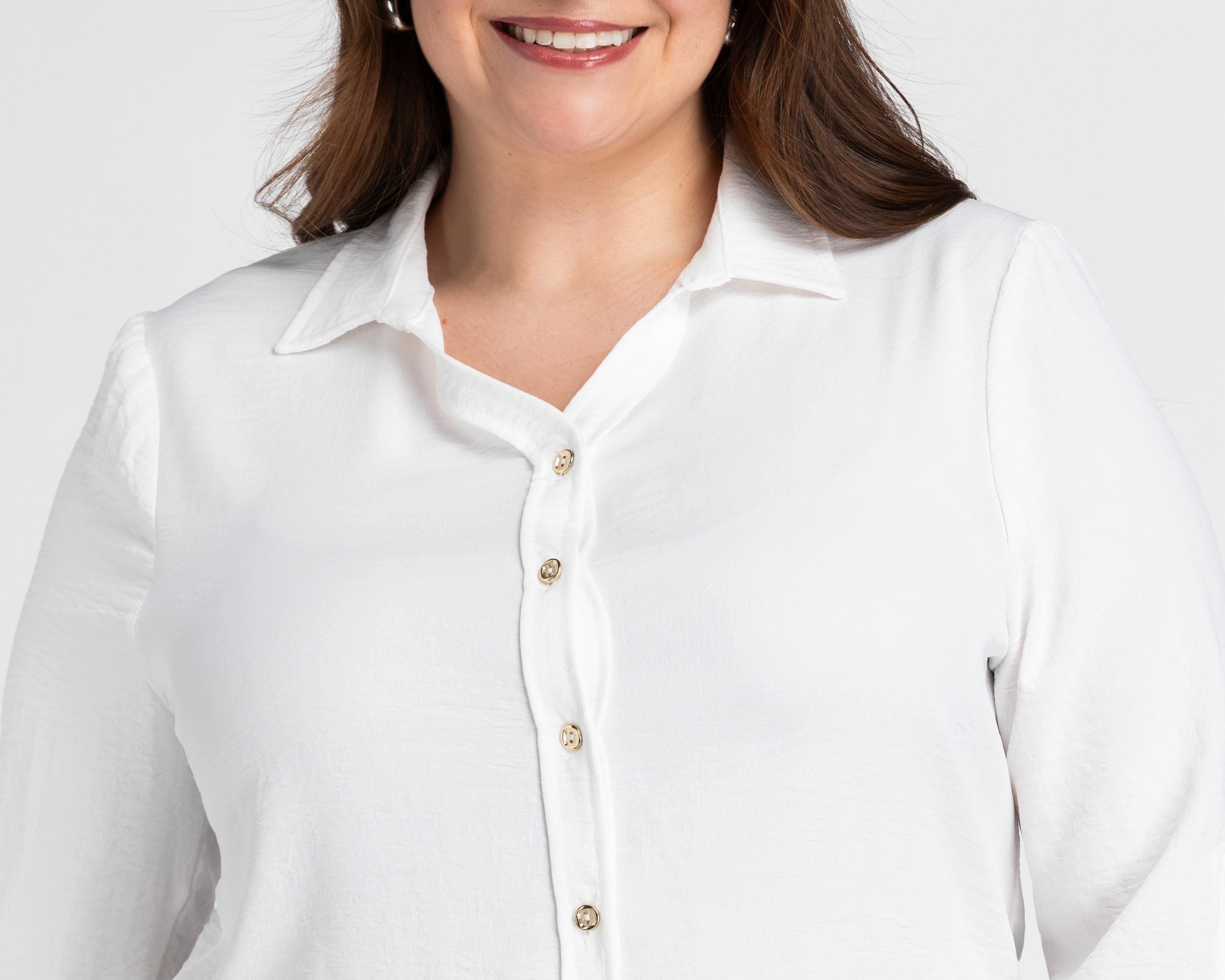 Foto 5 pulgar | Blusa Sahara Blanca para Mujer