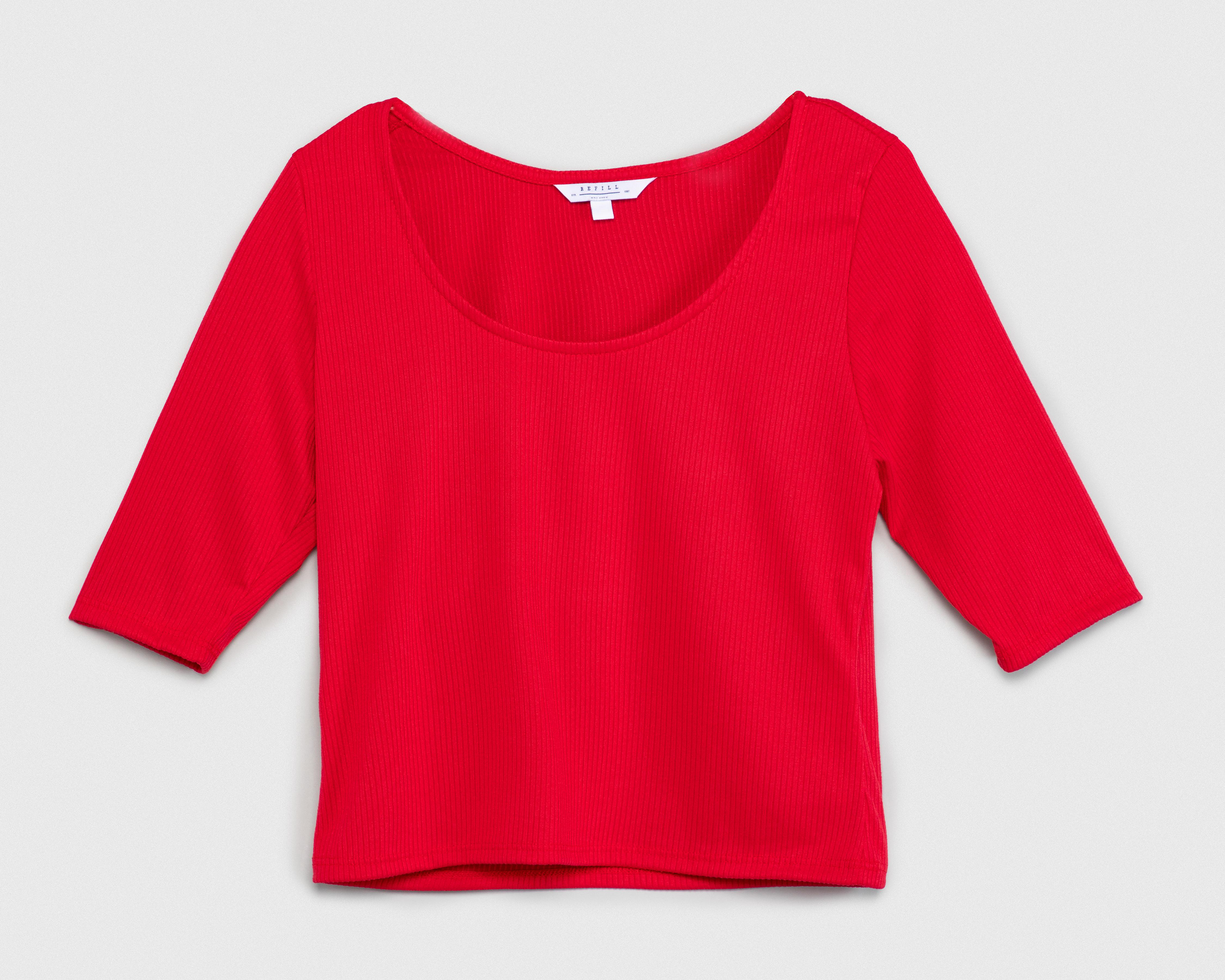 Foto 2 pulgar | Blusa Refill Acanalada para Mujer