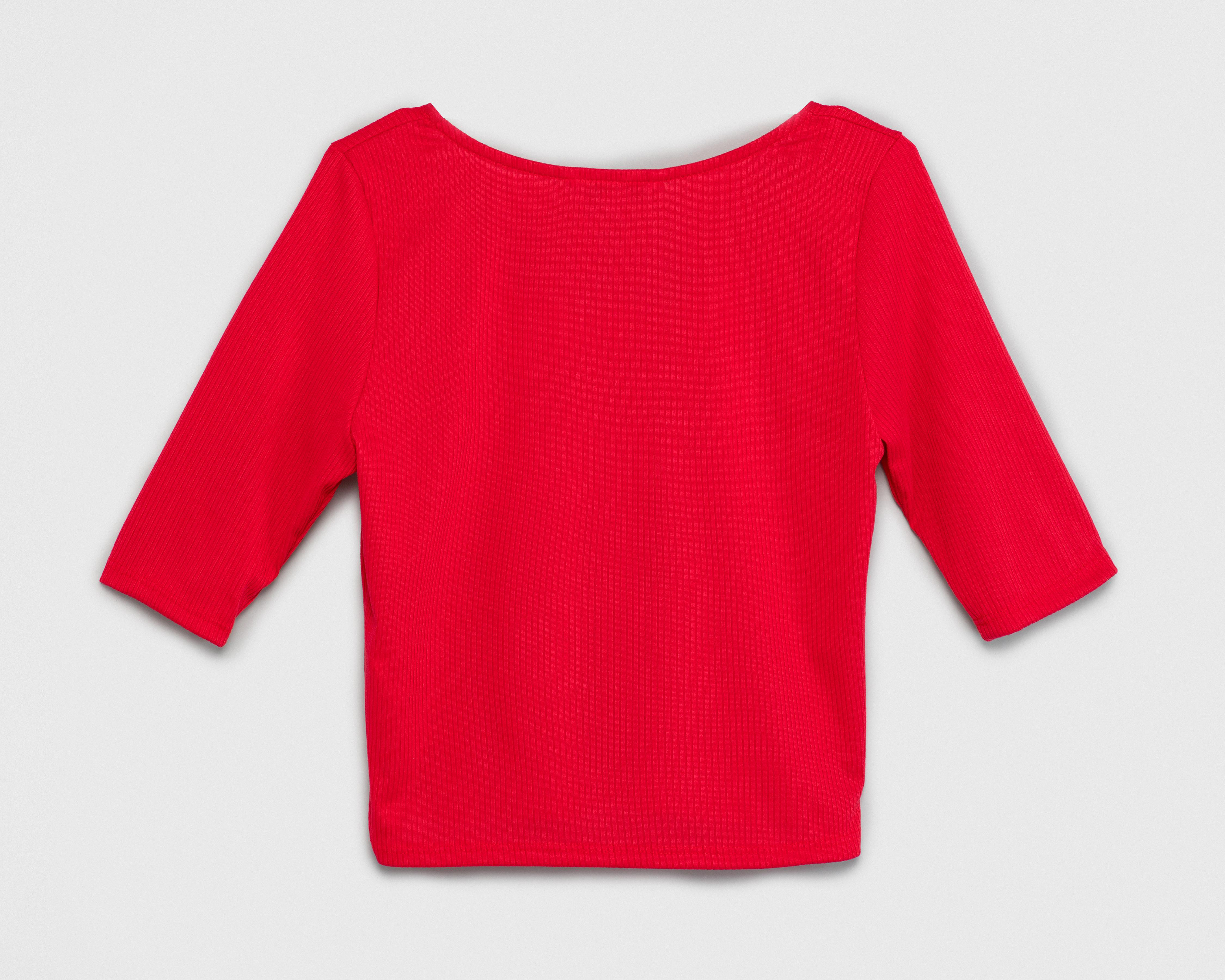 Foto 3 pulgar | Blusa Refill Acanalada para Mujer